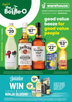 Preview of The Bottle-O - Good Value Booze, For Good Value People. QLD 29/12 - valid from 28.12.2025