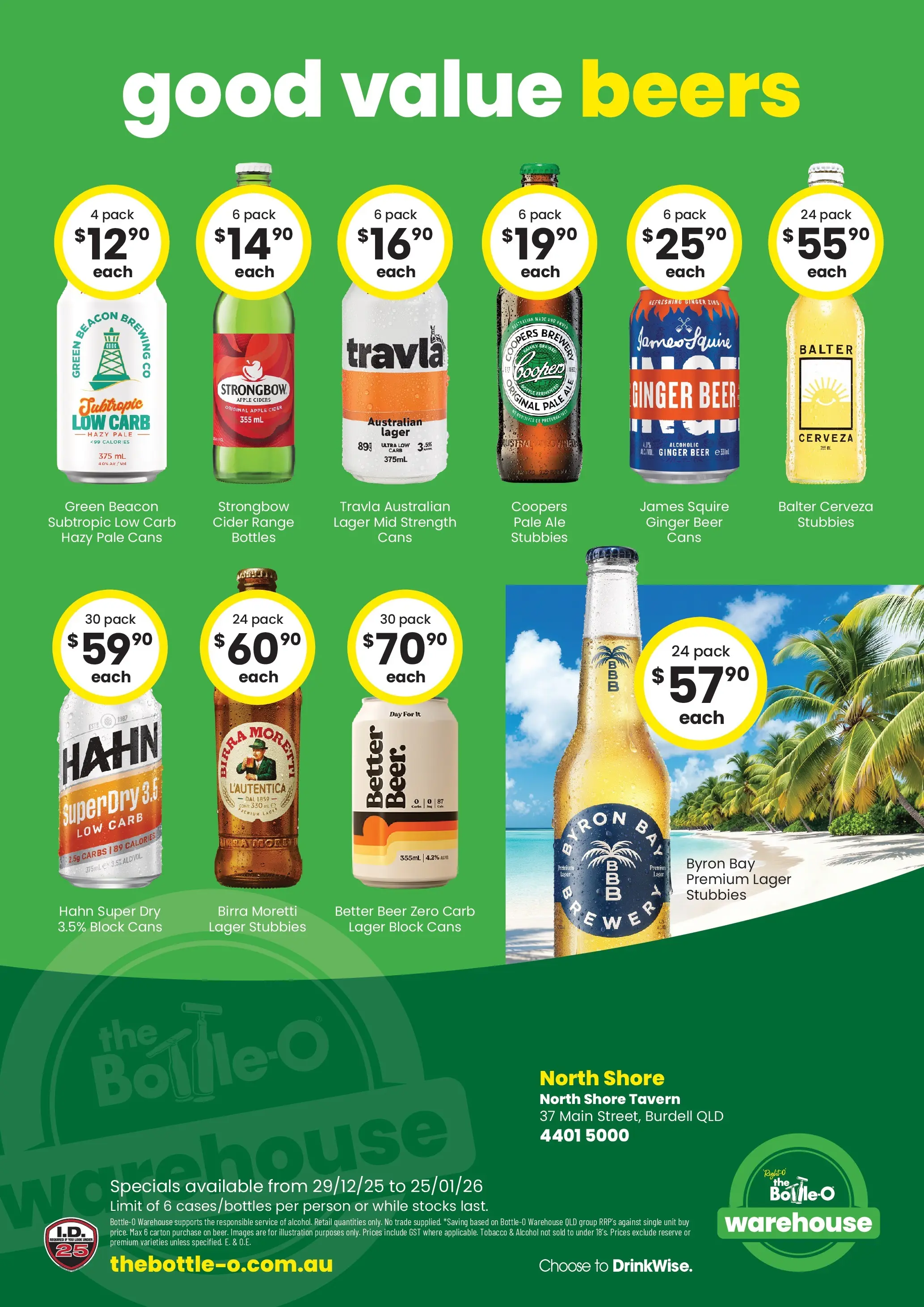 The Bottle-O - Good Value Booze, For Good Value People. QLD 29/12 - 28/12/2025 > weekly / monthly specials | Page: 6 | Products: Ginger, Beer