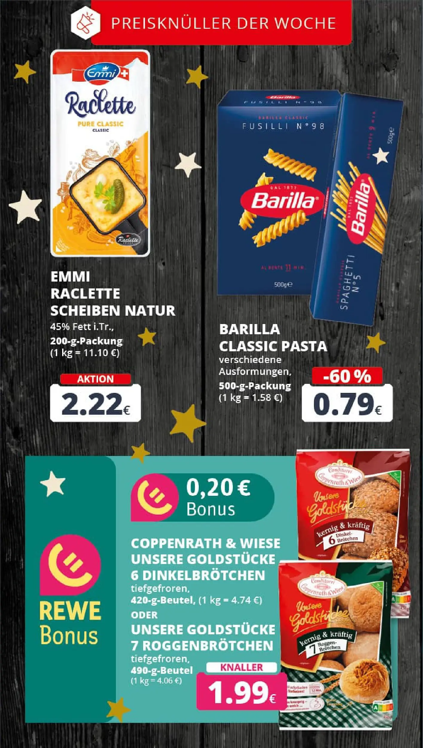 REWE Prospekt ab 22.12.2025 zum Blättern » Angebote | Seite: 3 | Produkte: Barilla, Pasta, Raclette