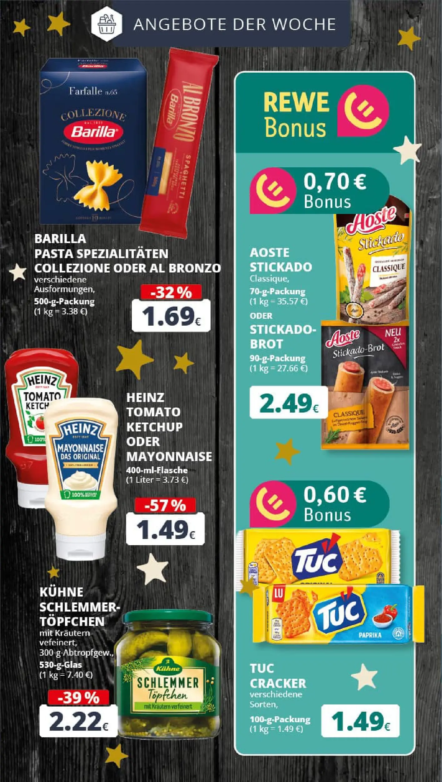 REWE Prospekt ab 22.12.2025 zum Blättern » Angebote | Seite: 4 | Produkte: Barilla, Heinz ketchup, Paprika, Mayonnaise