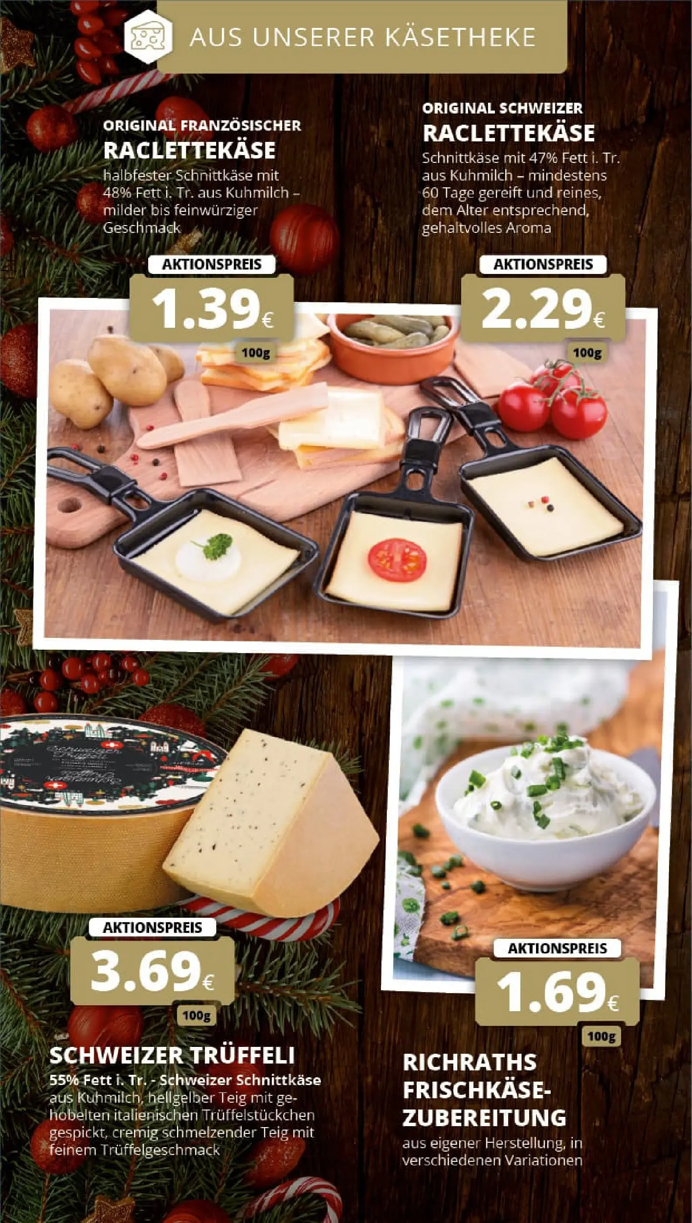 REWE Prospekt ab 22.12.2025 zum Blättern » Angebote | Seite: 16 | Produkte: Raclette, Frischkase