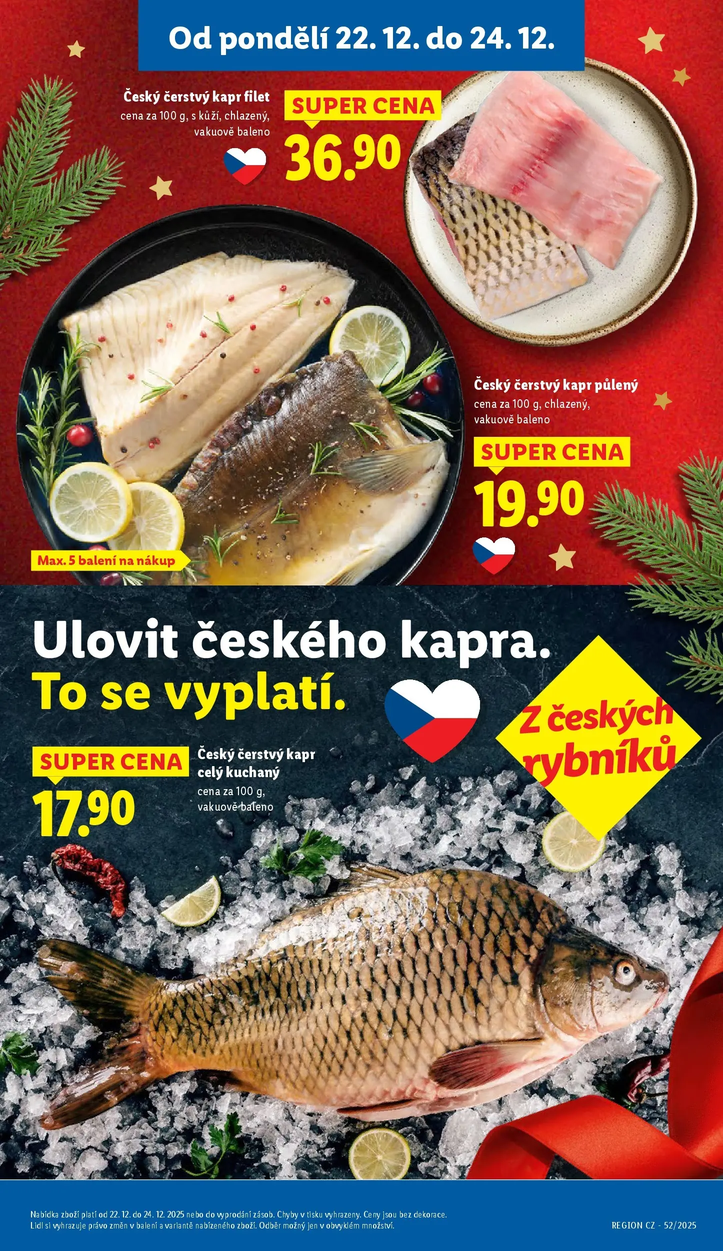 Lidl leták od 20.12.2025 - Nový akční leták | Strana: 11 | Produkty: Filet, Kapr