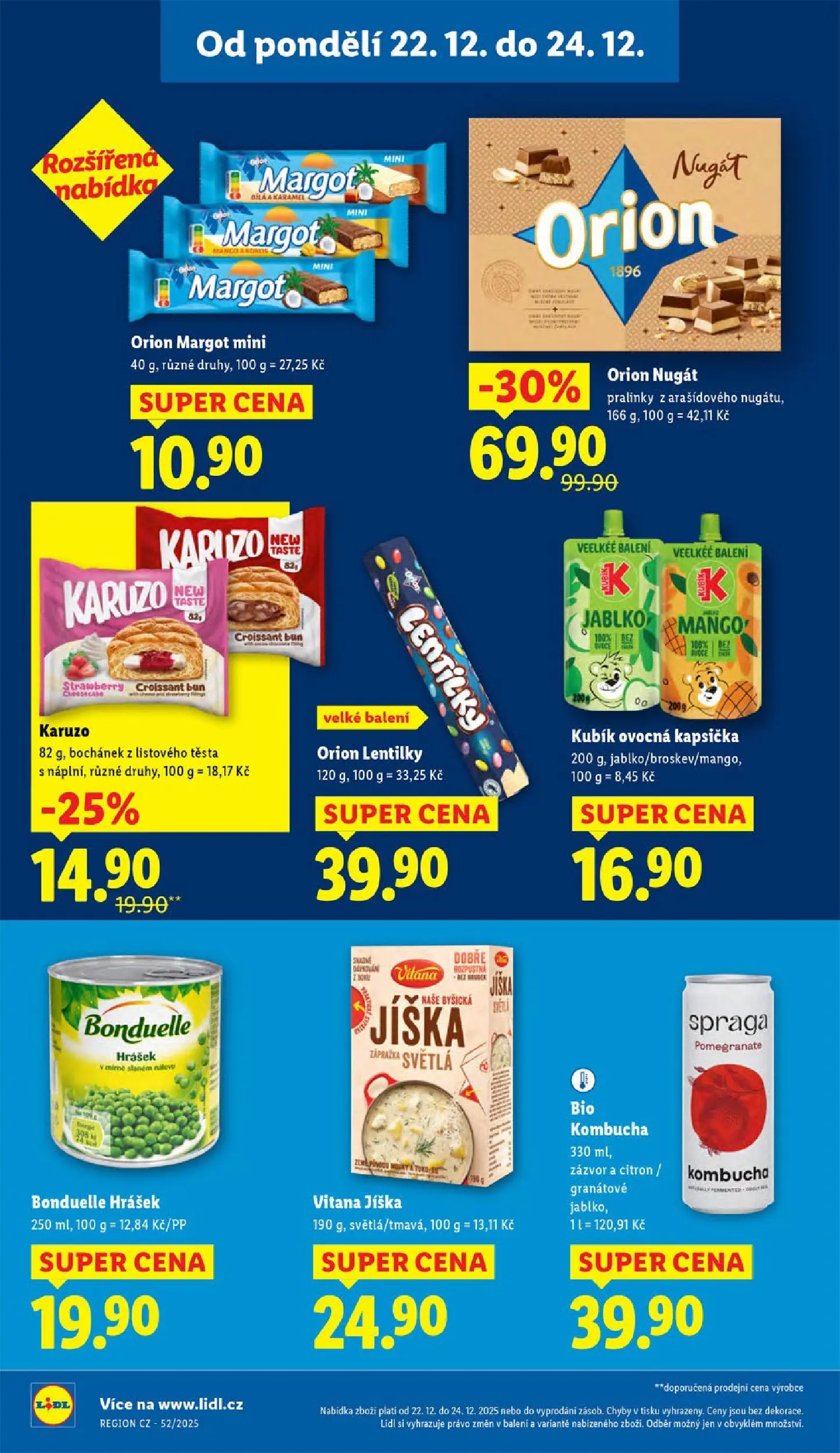 Lidl leták od 20.12.2025 - Nový akční leták | Strana: 18 | Produkty: Jíška, Mango, Ovocná kapsička, Citron