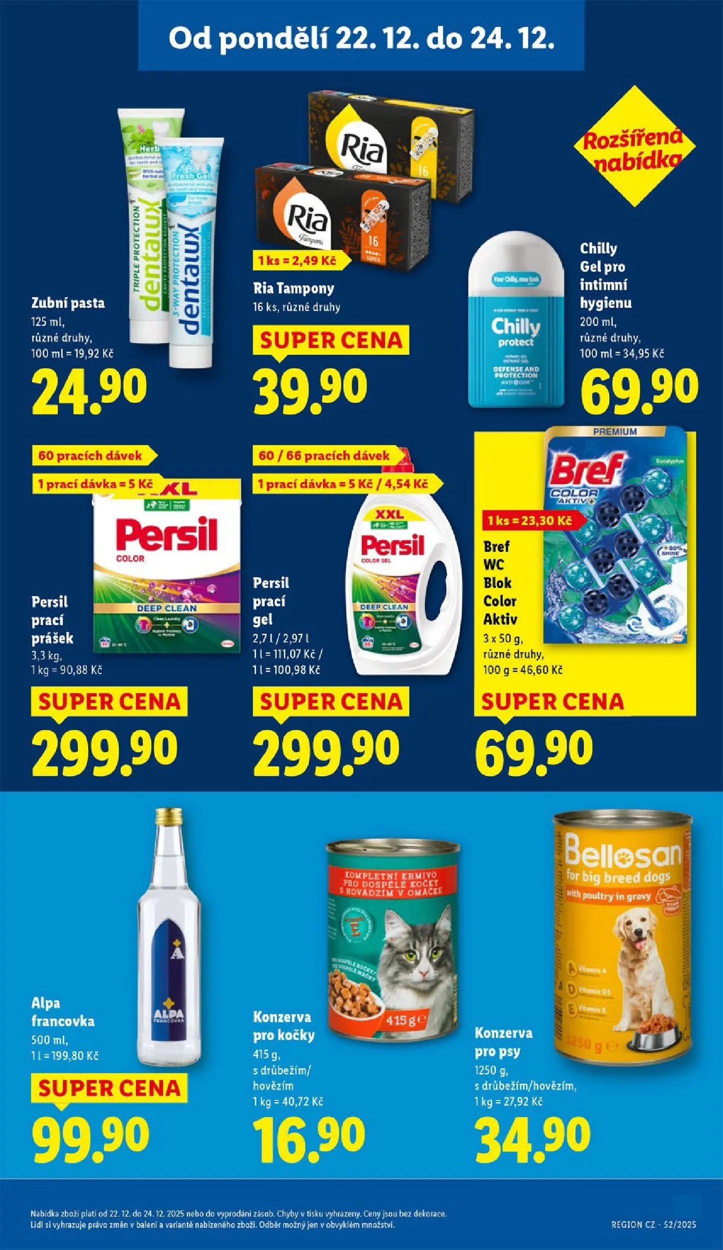 Lidl leták od 20.12.2025 - Nový akční leták | Strana: 26 | Produkty: Zubní pasta, Prací gel, Alpa, Wc