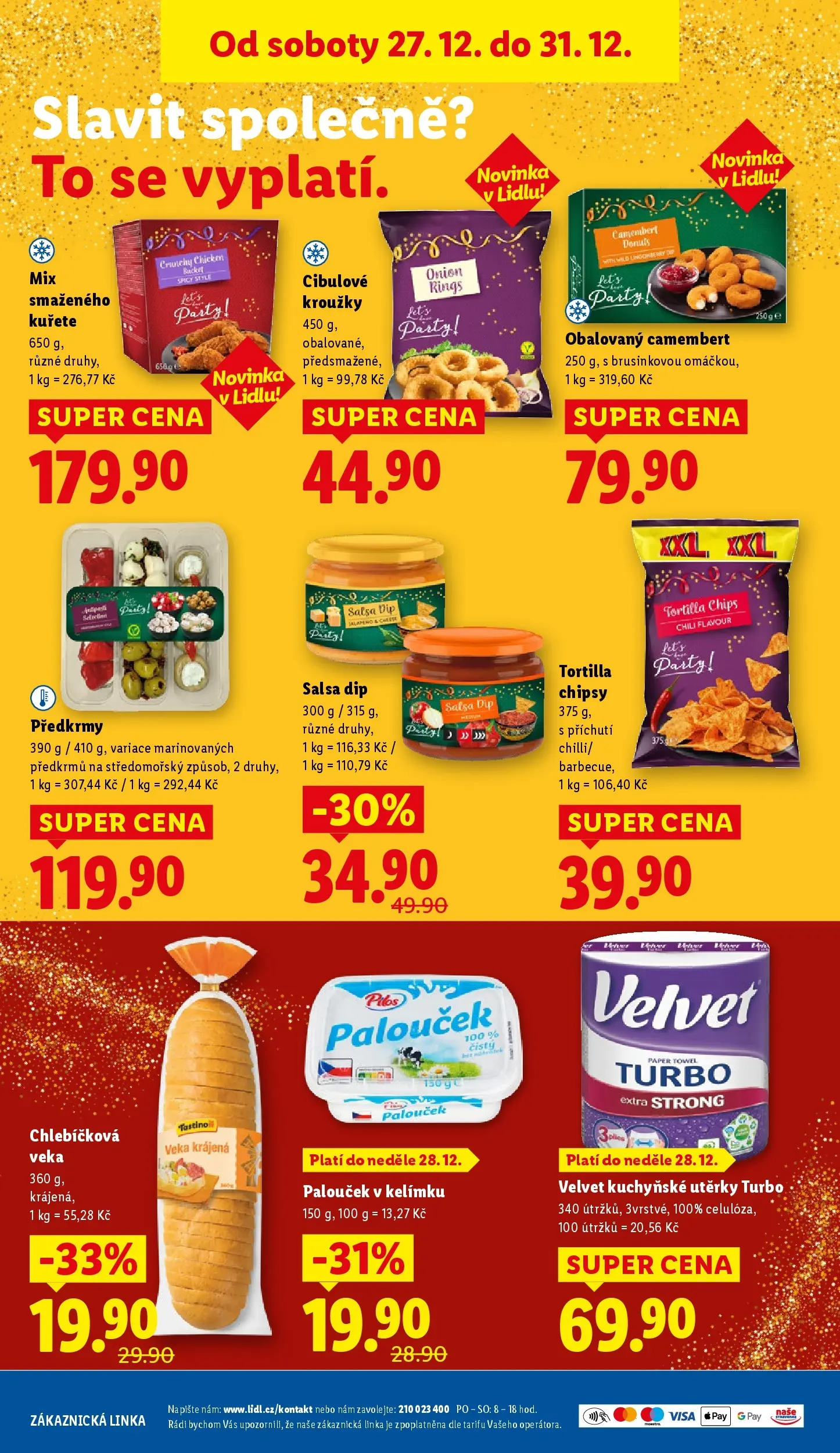Lidl leták od 26.12.2025 - Nový akční leták | Strana: 14 | Produkty: Velvet, Tortilla, Chipsy, Camembert