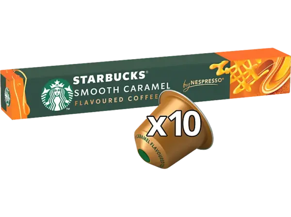 Starbucks Smooth Caramel Kaffeekapsel, 10 St&uuml;ck, Kompatibles System: Nespresso