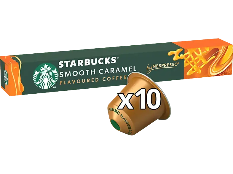Starbucks Smooth Caramel Kaffeekapsel, 10 St&uuml;ck, Kompatibles System: Nespresso