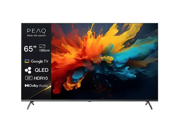 Peaq PTV 65GQU-5025C (2025) 65 Zoll Google QLED UHD Smart TV; QLED TV