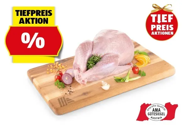 GENUSS 100% AUS &Ouml;STERREICH Mini-Truthahn, per kg