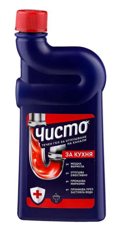Чисто Течен гел за отпушване на канали