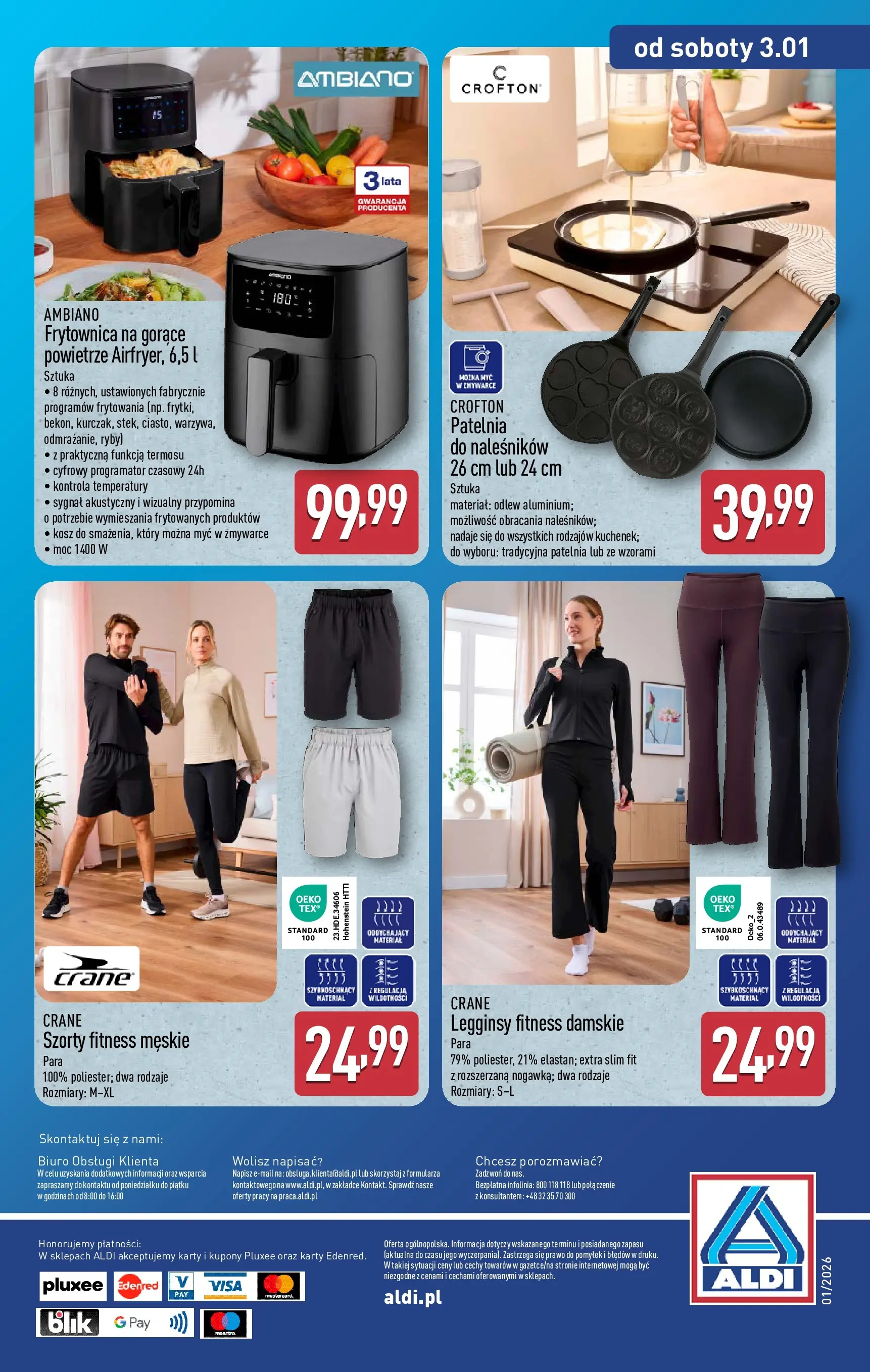 Aldi - Szeroki wybór fajerwerków w ALDI od 31.12.2025 - Ulotka PDF, promocje | Strona: 12 | Produkty: Szorty, Legginsy, Kosz, Ryby