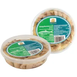 Heringsfiletst&uuml;cke in &Ouml;l, gew&uuml;rzt