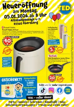 TEDi - TEDi Neueröffnung Ebersberg ab 05.01.2026 gültig