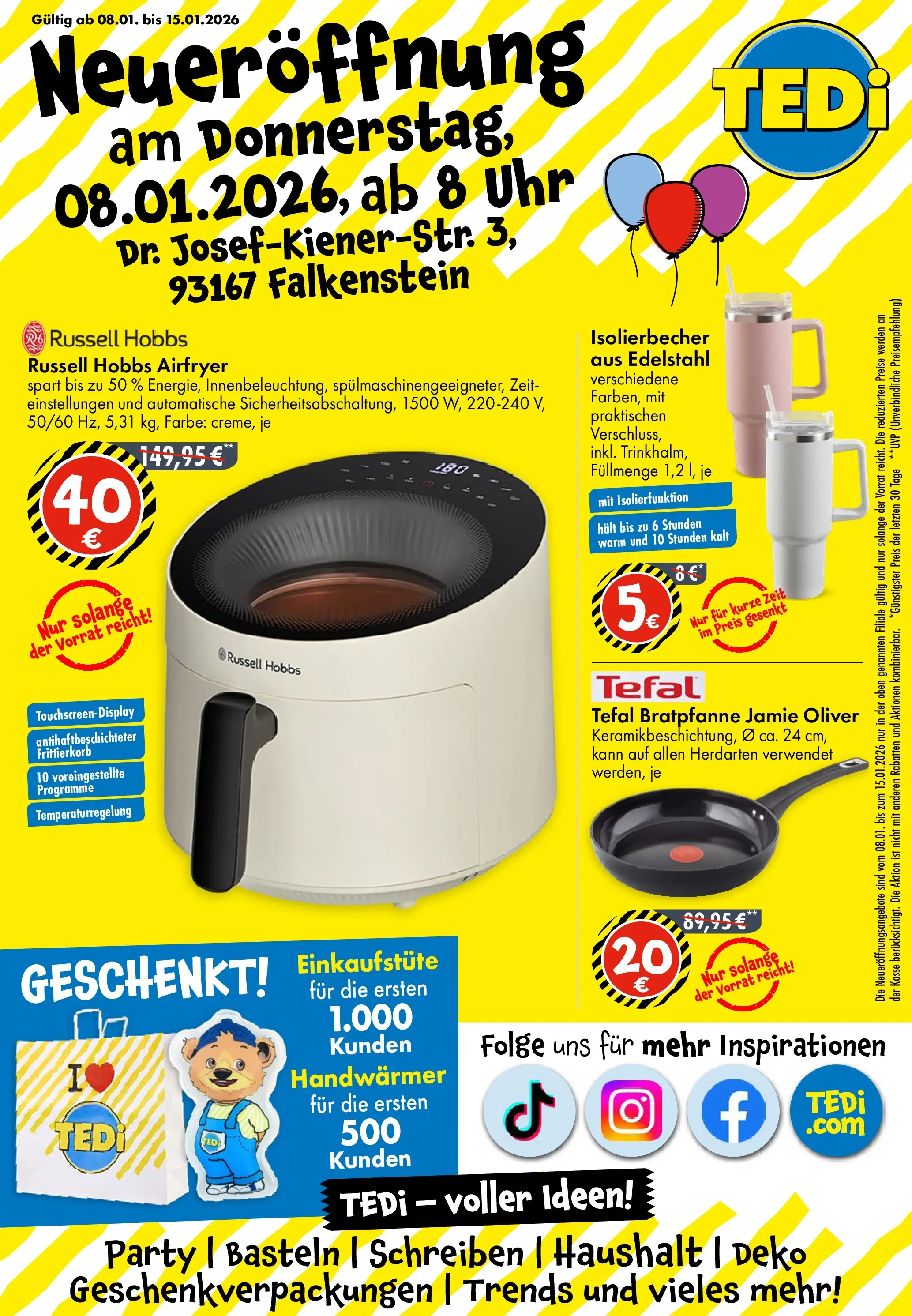 TEDi - TEDi Neueröffnung Falkenstein (ab 31.12.2025) zum Blättern | Seite: 1 | Produkte: Uhr