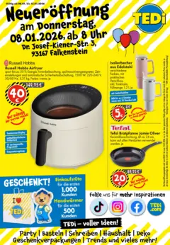TEDi - TEDi Neueröffnung Falkenstein ab 08.01.2026 gültig TEDi - TEDi Neueröffnung Falkenstein ab 08.01.2026 gültig