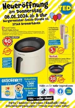 TEDi - TEDi Neueröffnung Bremerhaven ab 08.01.2026 gültig