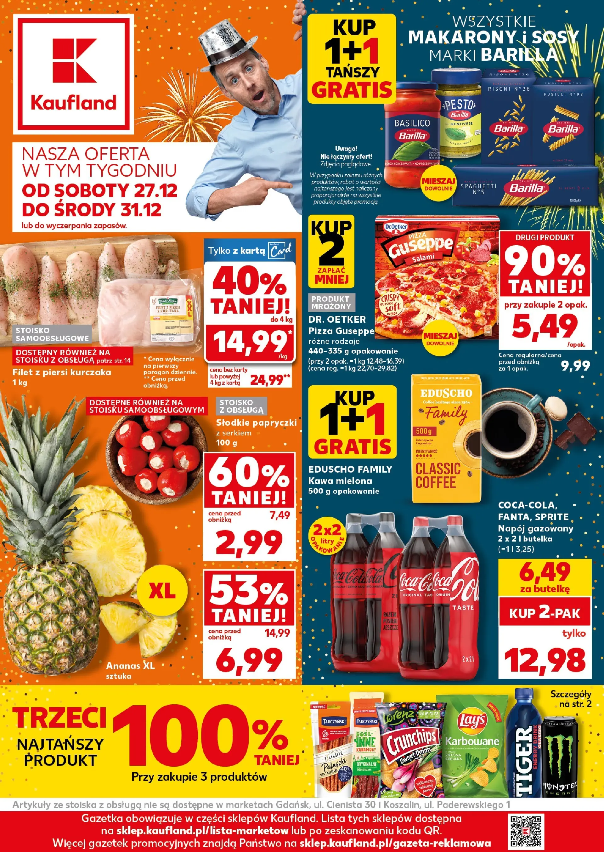 Kaufland - Kaufland Food ważne do 31.12 od 26.12.2025 - od jutra PDF | Strona: 1 | Produkty: Kabanosy, Pesto, Paluszki, Ananas