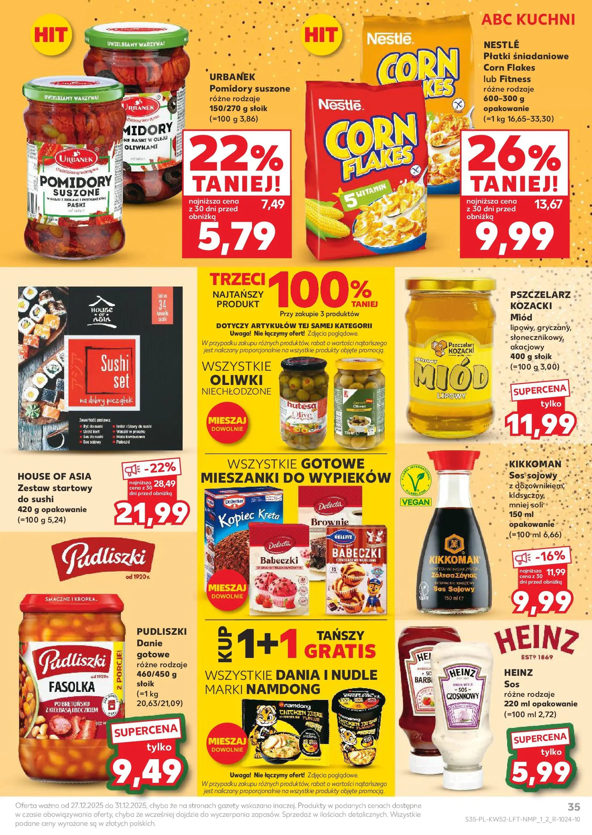 Kaufland - Kaufland Food ważne do 31.12 od 26.12.2025 - od jutra PDF | Strona: 35 | Produkty: Imbir, Miód, Kopiec Kreta, Corn Flakes