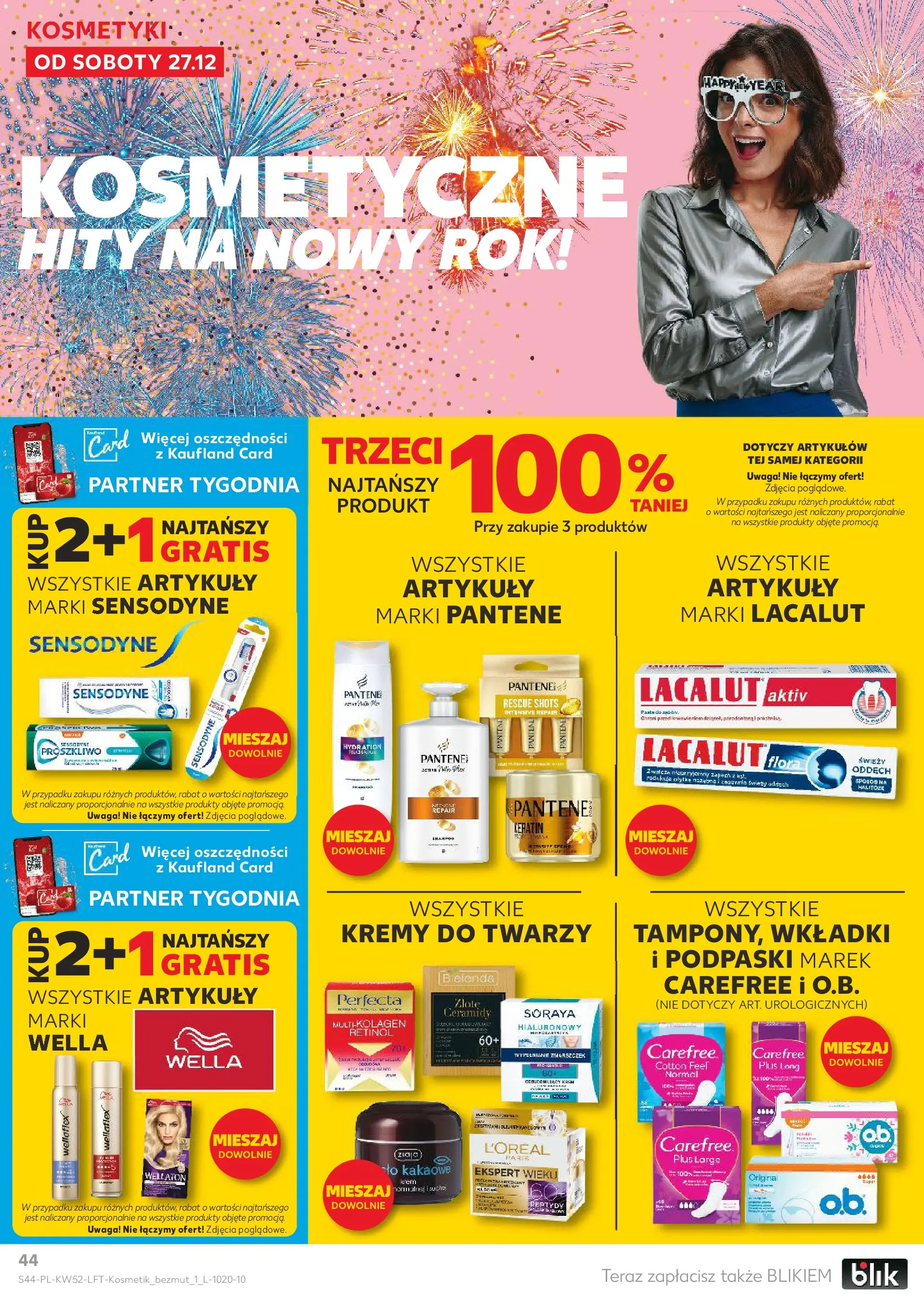 Kaufland - Kaufland Food ważne do 31.12 od 26.12.2025 - od jutra PDF | Strona: 44 | Produkty: Podpaski, Zapach, Lacalut