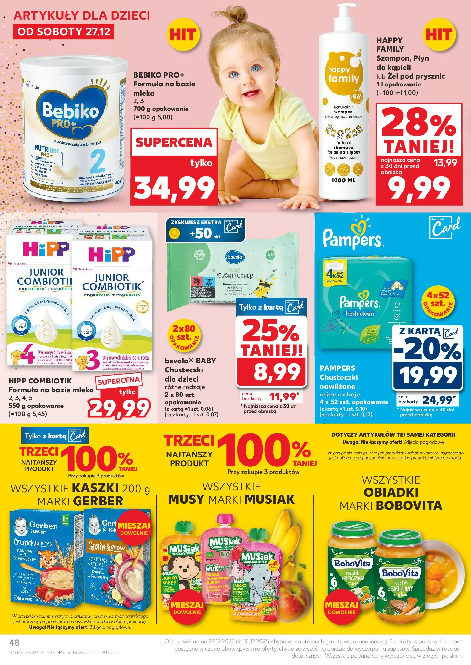 Kaufland - Kaufland Food ważne do 31.12 od 26.12.2025 - od jutra PDF | Strona: 48 | Produkty: Karta, Płyn do kąpieli, Banan, Żel pod prysznic
