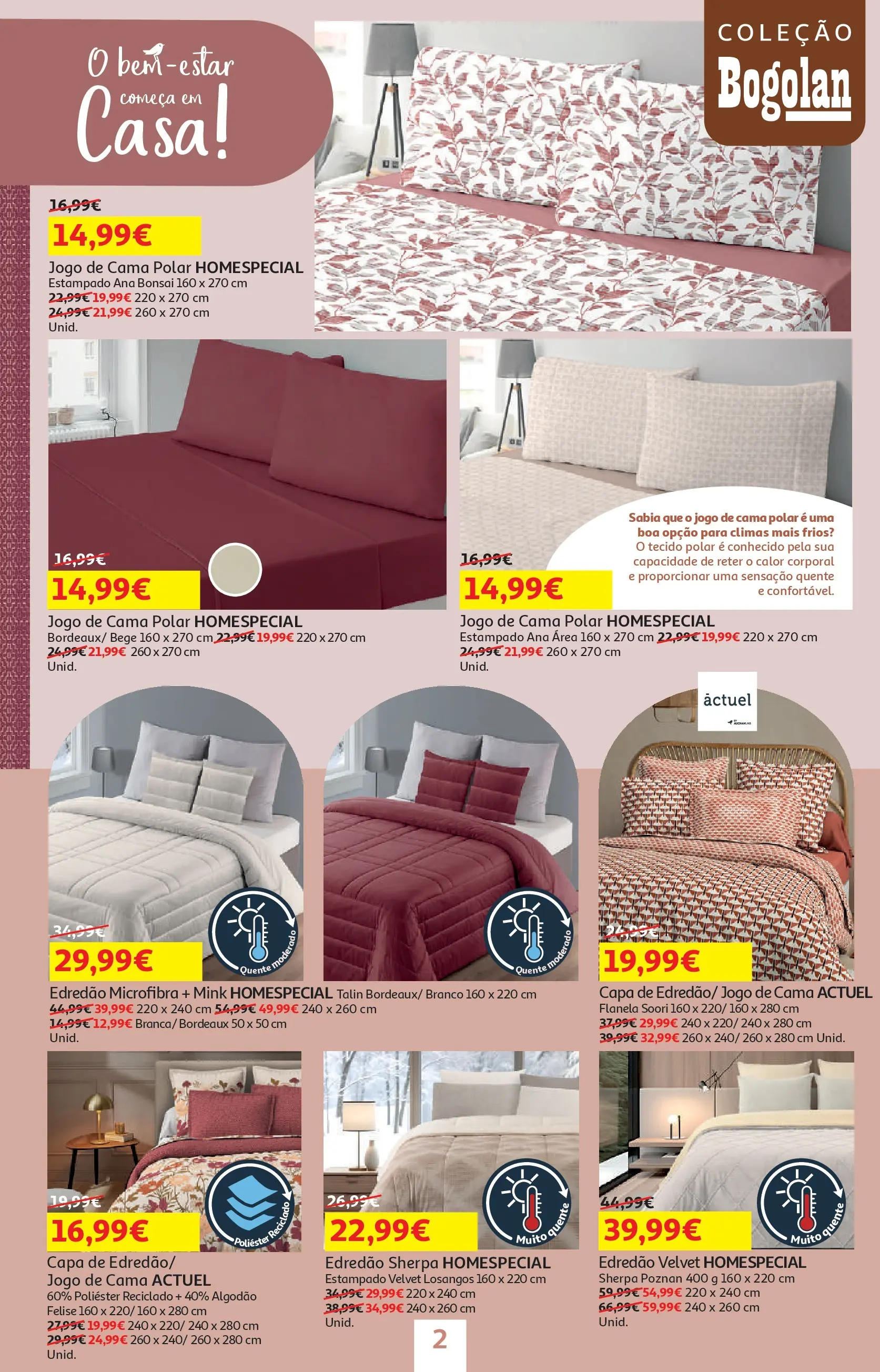 Auchan - O bem-estar começa em casa! » de 26/12/2025 - 12/01/2026 | Página: 2 | Produtos: Algodão, Jogo de cama, Cama