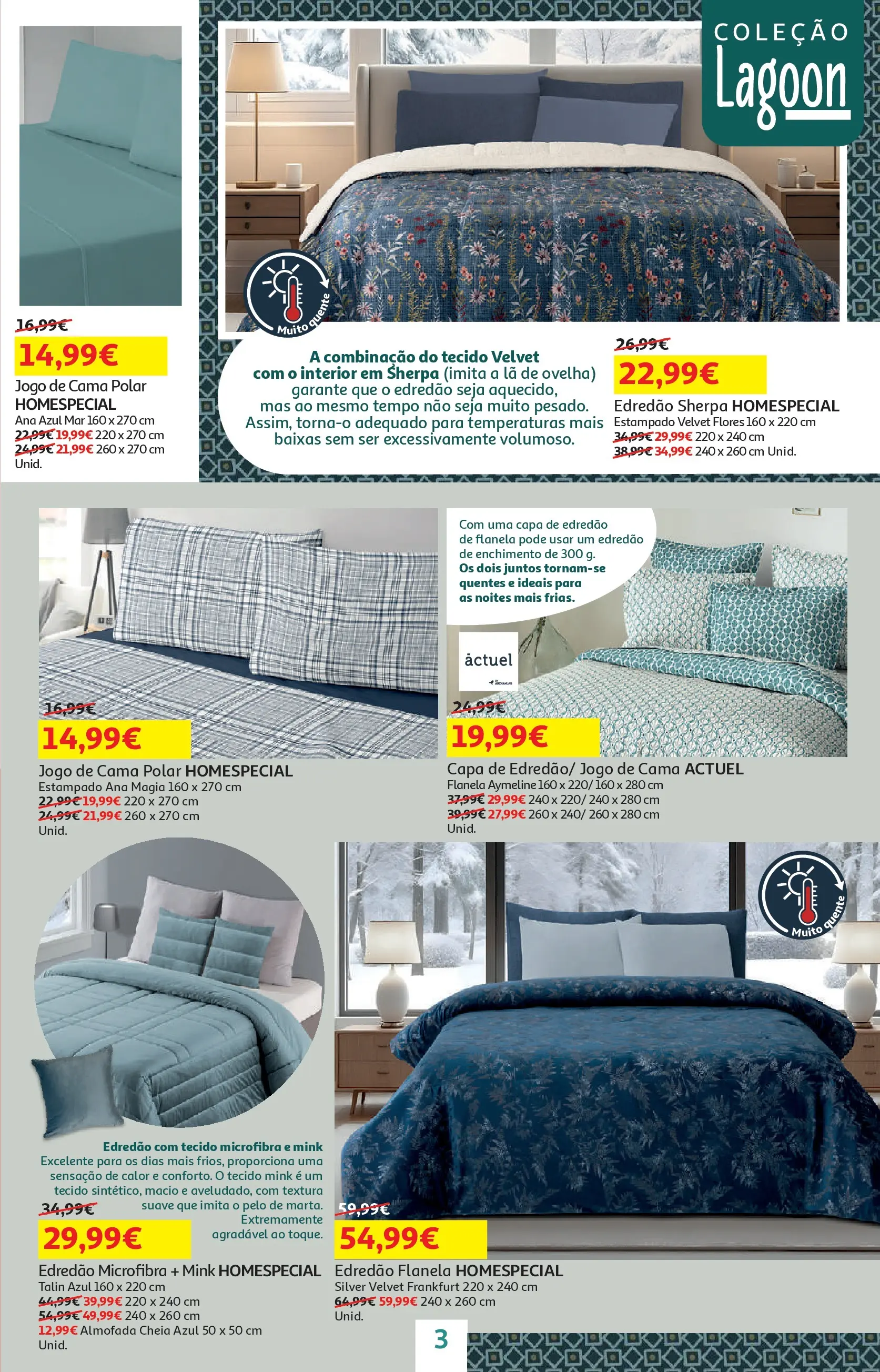 Auchan - O bem-estar começa em casa! » de 26/12/2025 - 12/01/2026 | Página: 3 | Produtos: Flores, Jogo de cama, Cama, Almofada