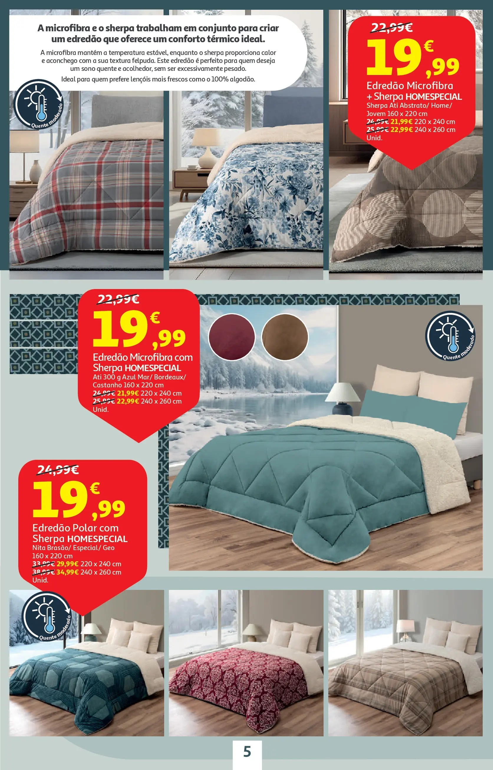 Auchan - O bem-estar começa em casa! » de 26/12/2025 - 12/01/2026 | Página: 5 | Produtos: Lençóis