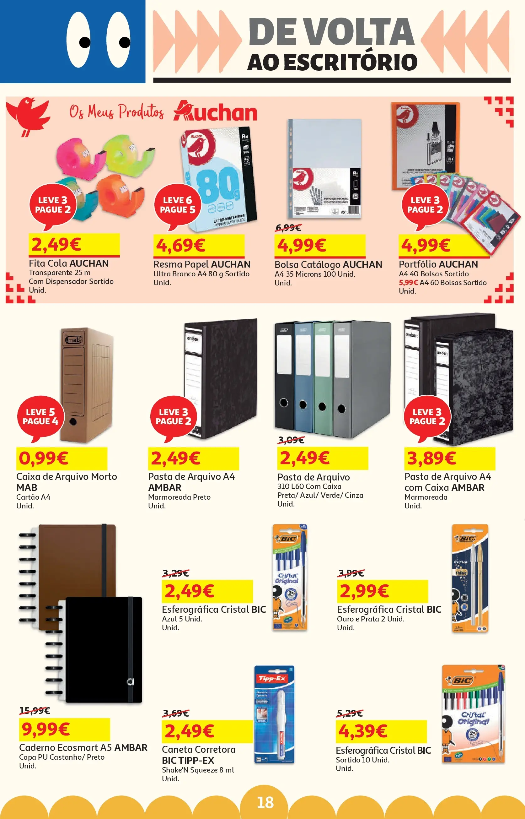 Auchan - O bem-estar começa em casa! » de 26/12/2025 - 12/01/2026 | Página: 18 | Produtos: Caderno, Bolsa, Caixa