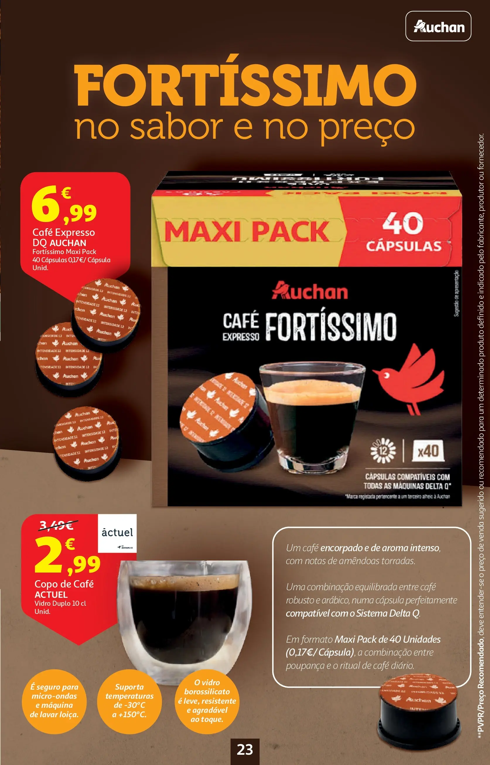 Auchan - O bem-estar começa em casa! » de 26/12/2025 - 12/01/2026 | Página: 23 | Produtos: Amêndoas, Delta q, Microondas, Café