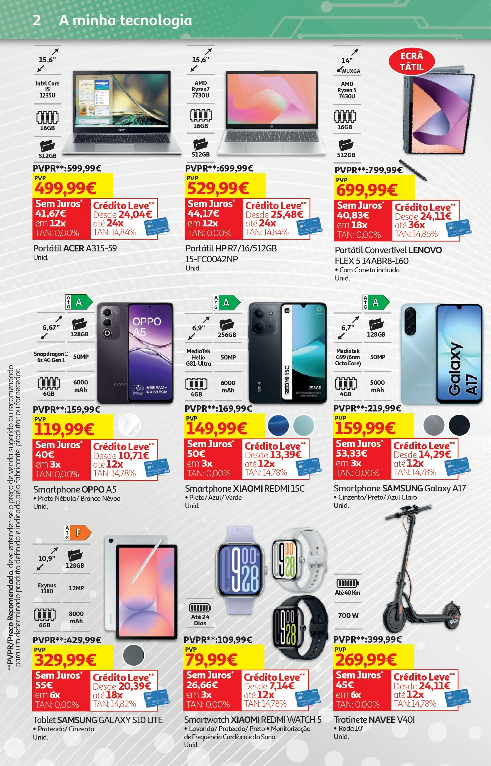 Auchan - O bem-estar começa em casa! » de 26/12/2025 - 12/01/2026 | Página: 31 | Produtos: Smartphone, Smartwatch, Trotinete, Tablet
