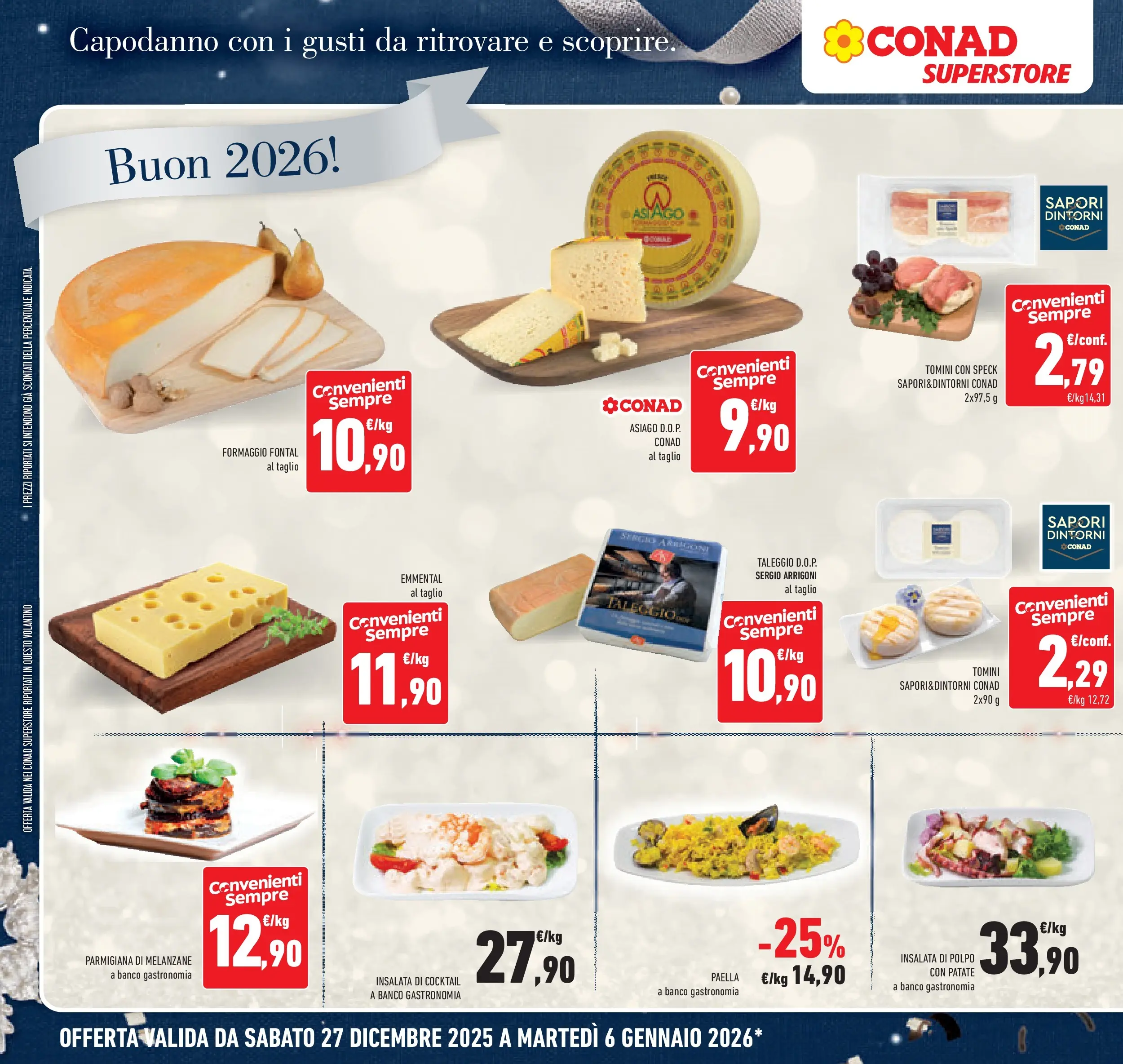 Volantino Conad dal 26/12/2025 > Anteprima | Pagina: 14 | Prodotti: Speck, Insalata, Patate, Formaggio