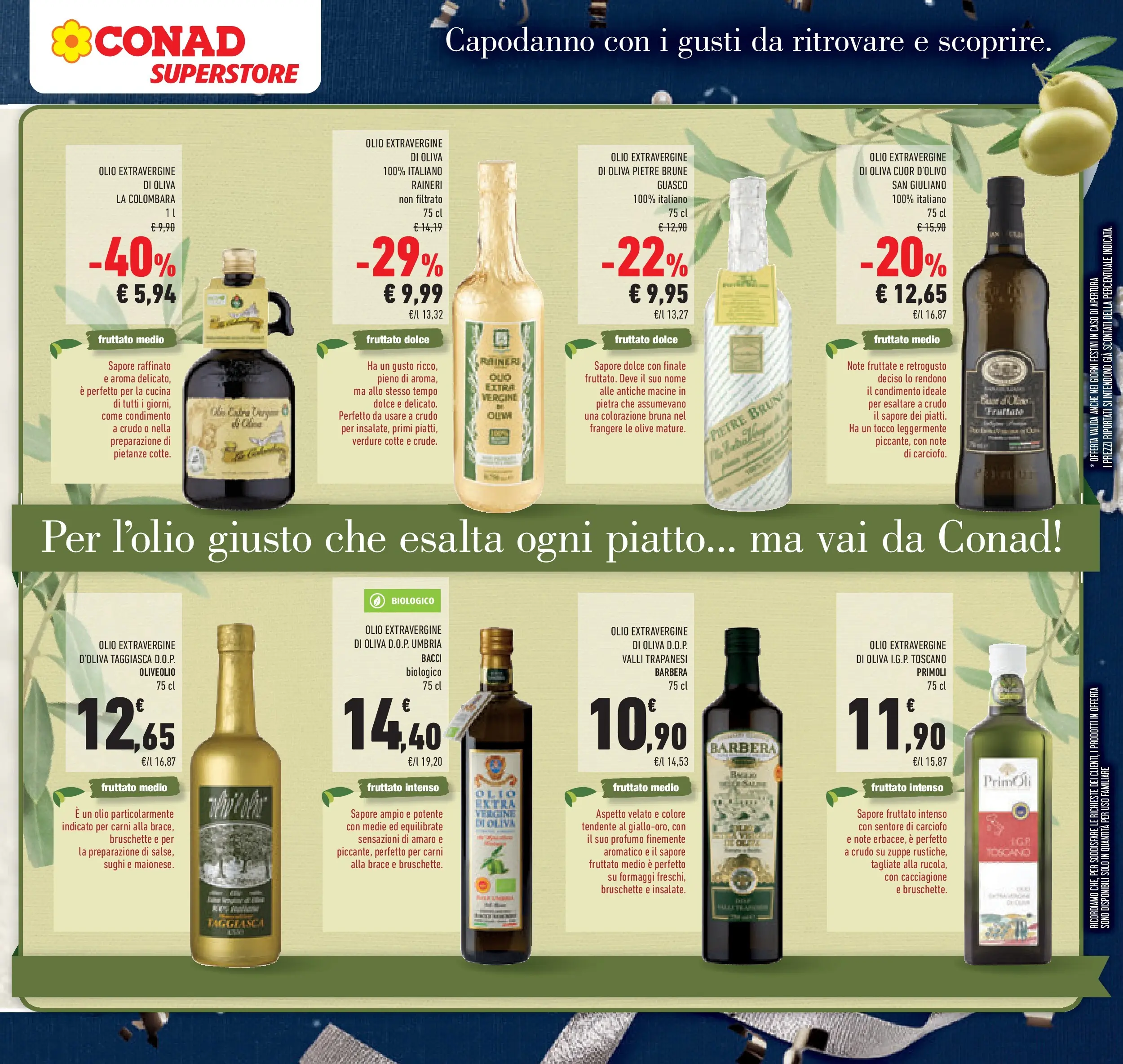 Volantino Conad dal 26/12/2025 > Anteprima | Pagina: 19 | Prodotti: Olio, Piatto, Profumo, Amaro