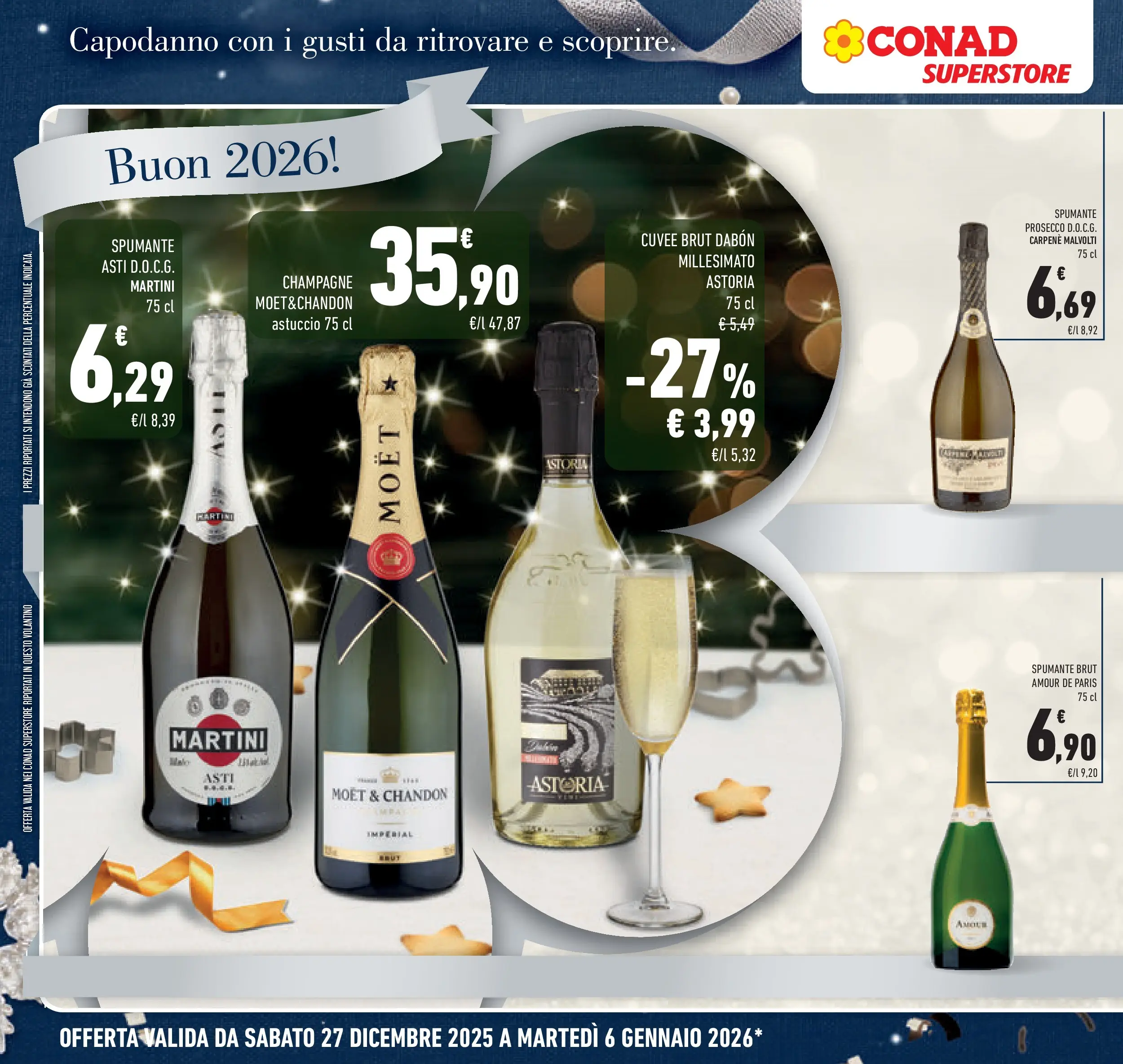 Volantino Conad dal 26/12/2025 > Anteprima | Pagina: 20 | Prodotti: Prosecco, Spumante, Champagne, Astuccio