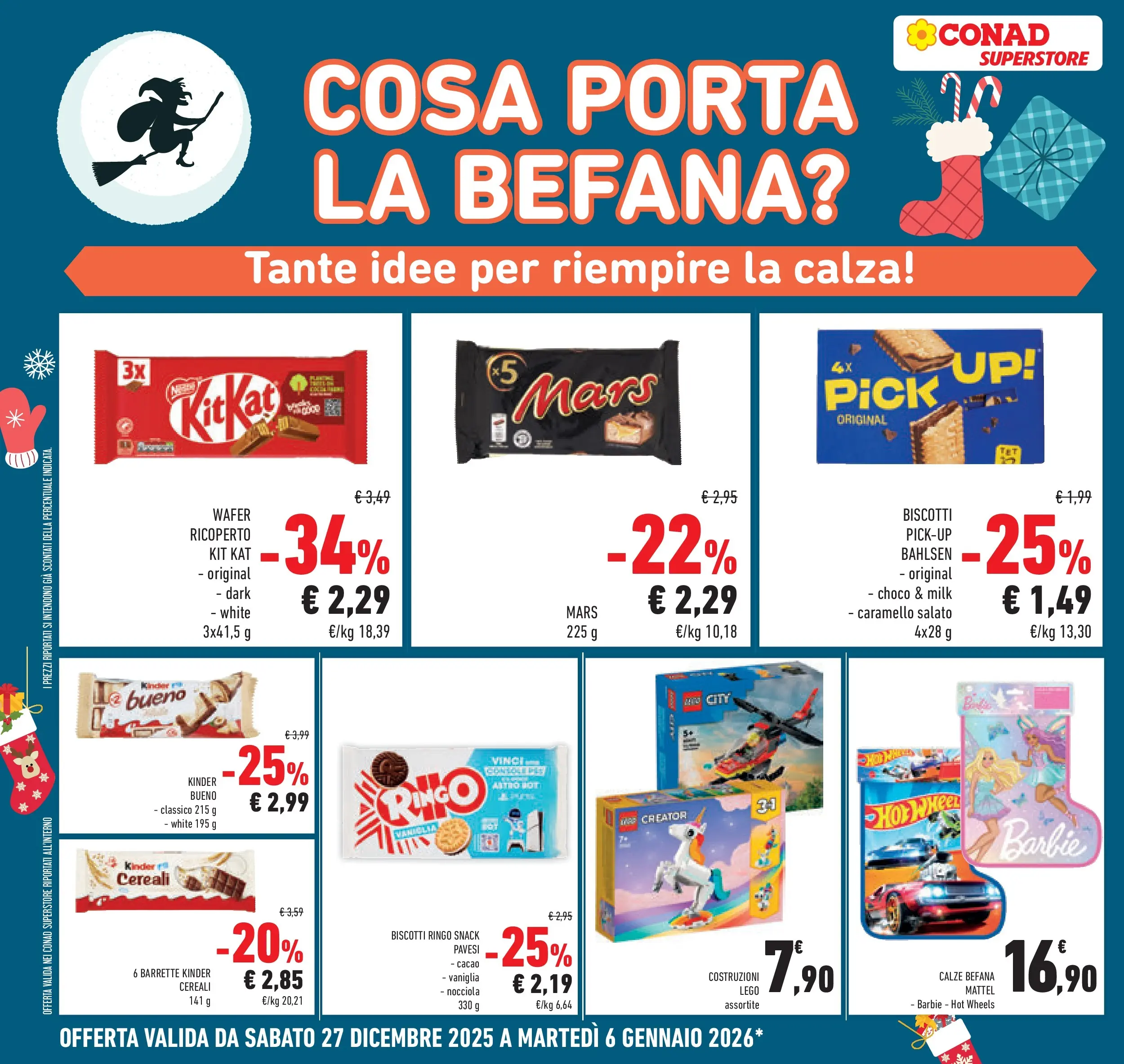 Volantino Conad dal 26/12/2025 > Anteprima | Pagina: 34 | Prodotti: Cereali, Biscotti, Cacao