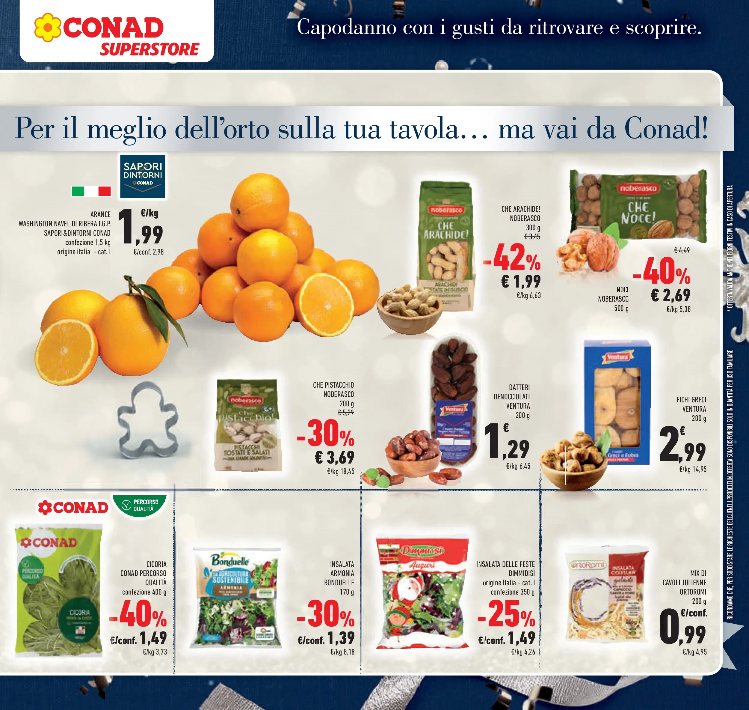 Volantino Conad dal 27/12/2025 > Anteprima | Pagina: 17 | Prodotti: Arance, Insalata, Noci, Pistacchi