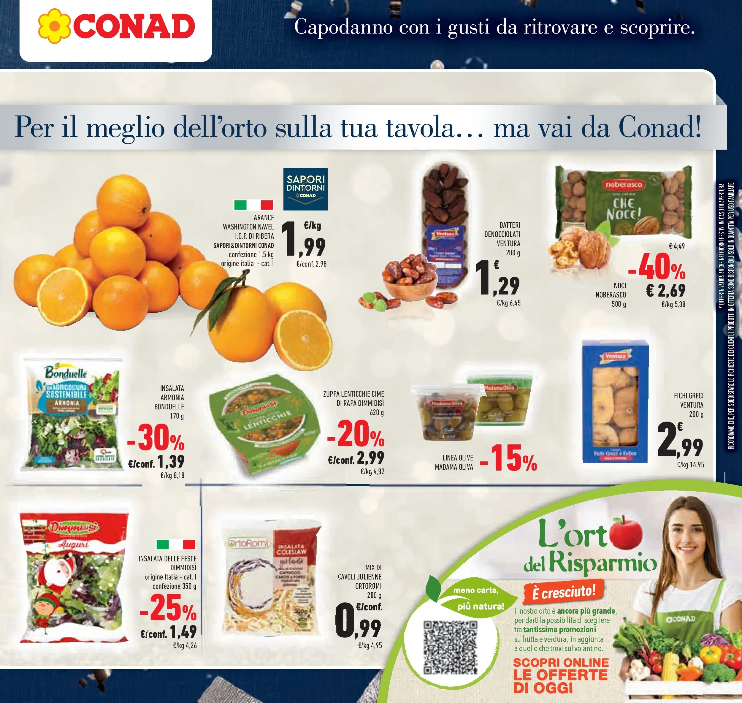 Volantino Conad dal 26/12/2025 > Anteprima | Pagina: 17 | Prodotti: Arance, Lenticchie, Frutta, Olive