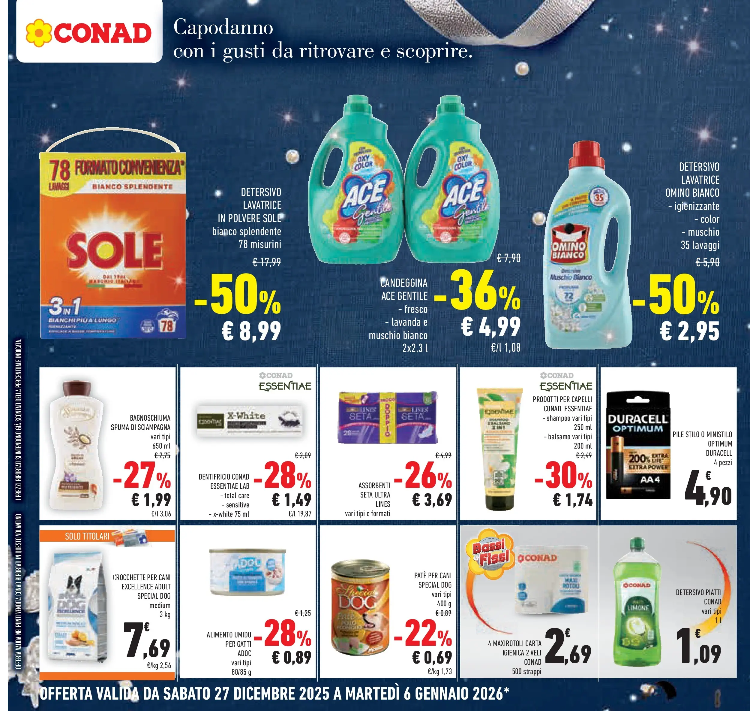 Volantino Conad dal 26/12/2025 > Anteprima | Pagina: 30 | Prodotti: Pile, Shampoo, Crocchette, Lavanda
