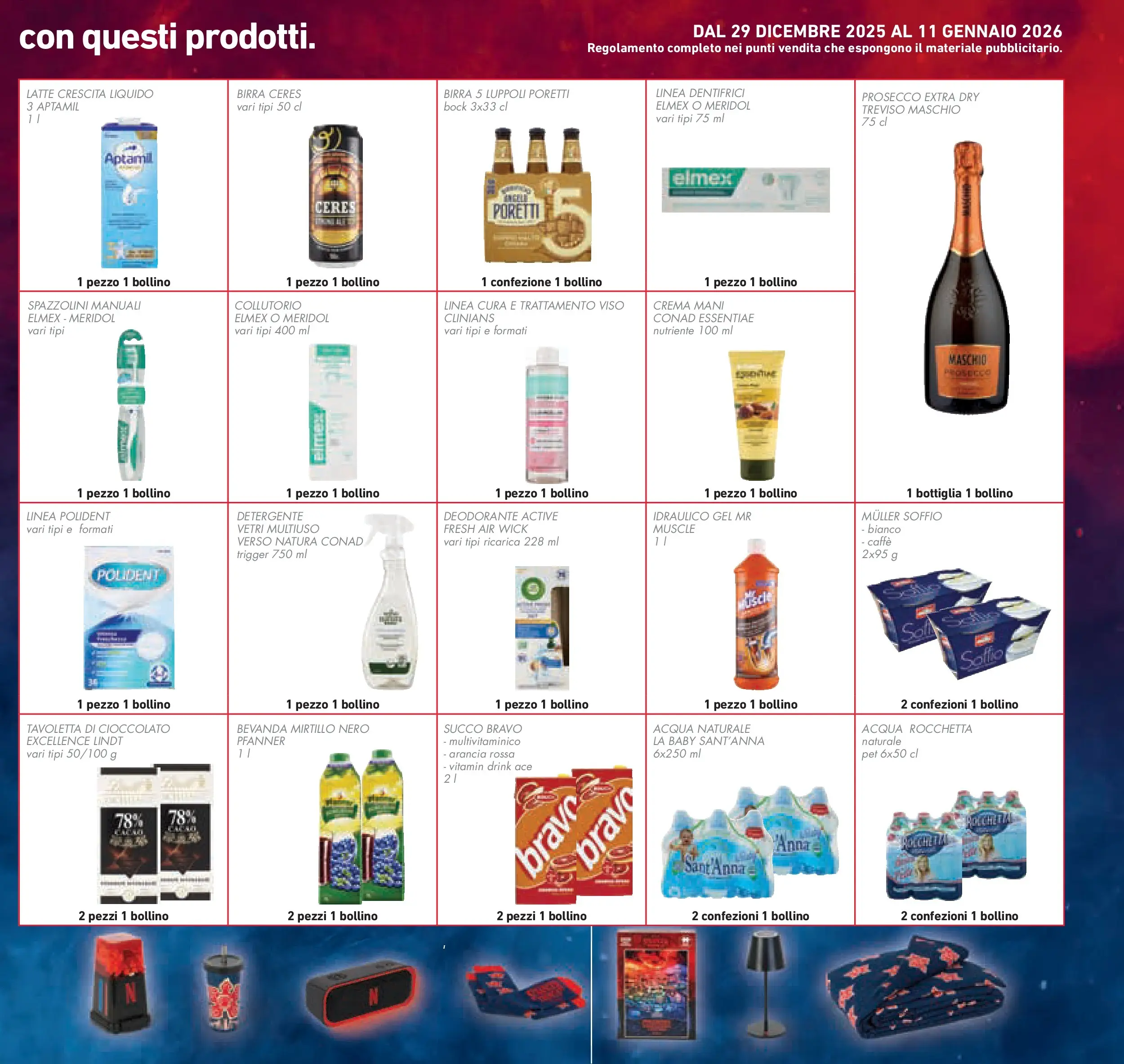 Volantino Conad dal 26/12/2025 > Anteprima | Pagina: 39 | Prodotti: Cioccolato, Deodorante, Collutorio, Acqua naturale