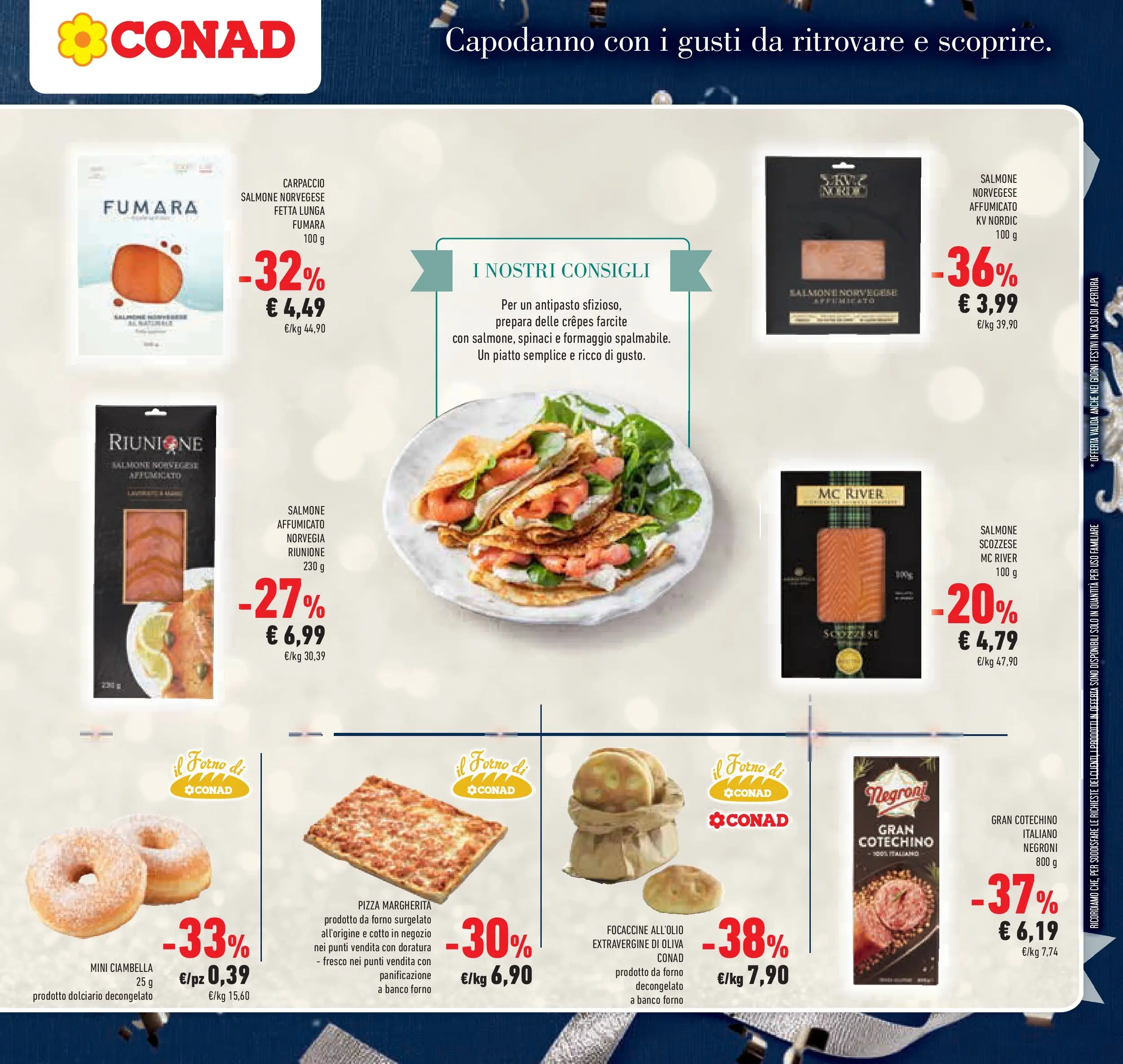 Volantino Conad dal 26/12/2025 > Anteprima | Pagina: 15 | Prodotti: Pizza, Formaggio, Piatto, Forno
