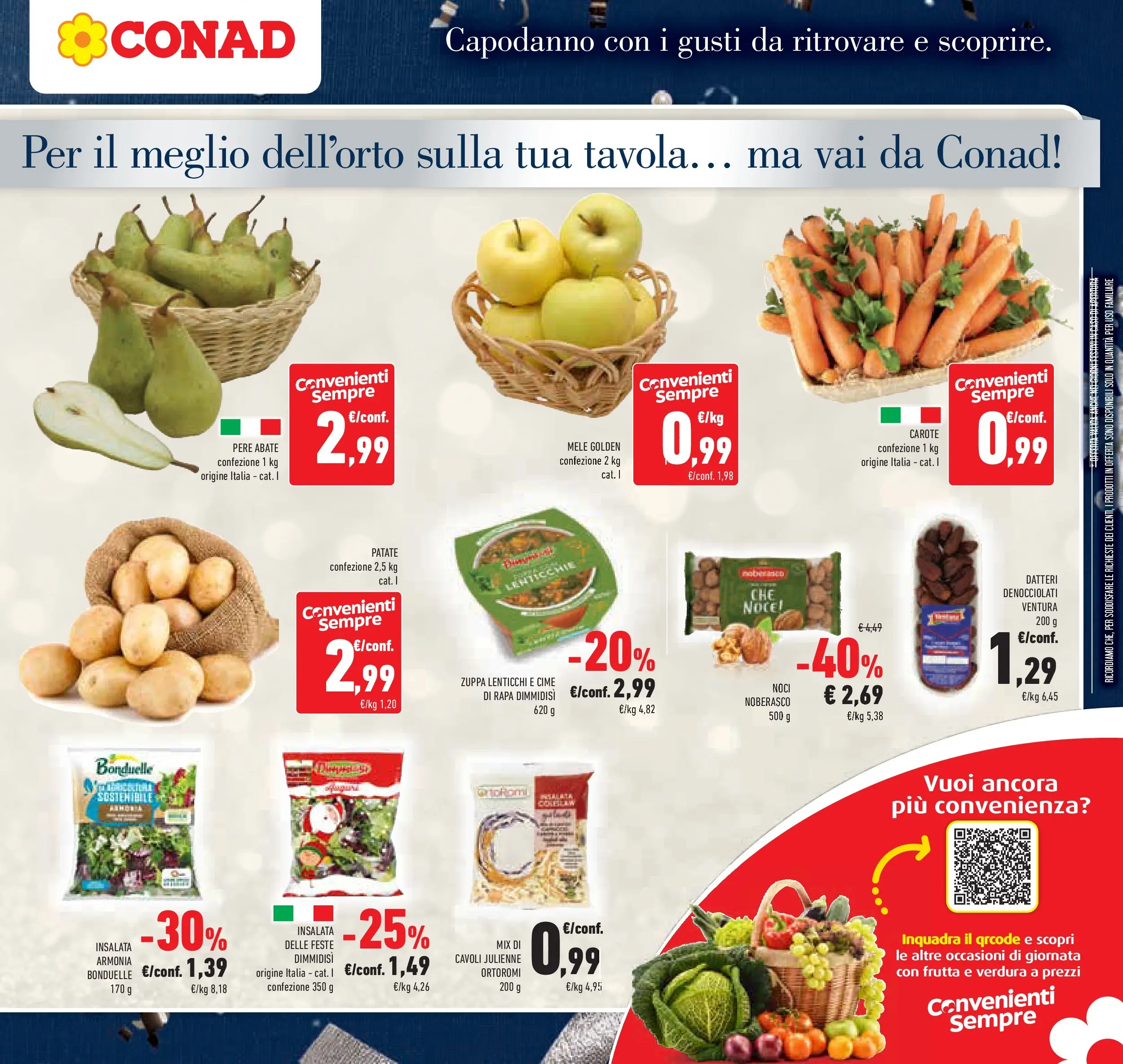 Volantino Conad dal 26/12/2025 > Anteprima | Pagina: 17 | Prodotti: Mele, Patate, Lenticchie, Noci