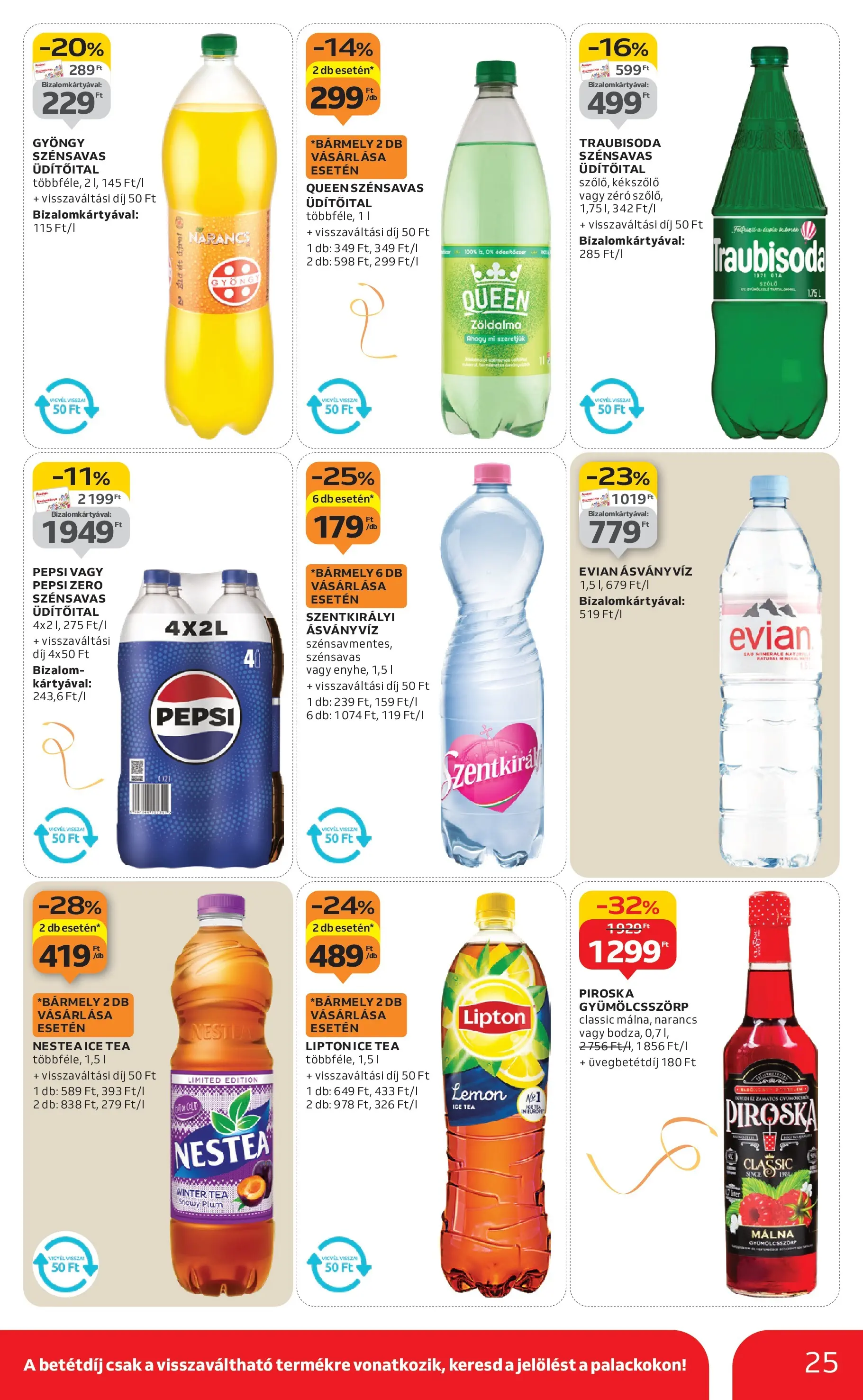 Auchan Akciós újság Székesfehérvár - 2025.12.27. -tól/töl > akció, lapozható szórólap 🛍️ | Oldal: 25 | Termékek: Málna, Ice tea, Narancs, Tea