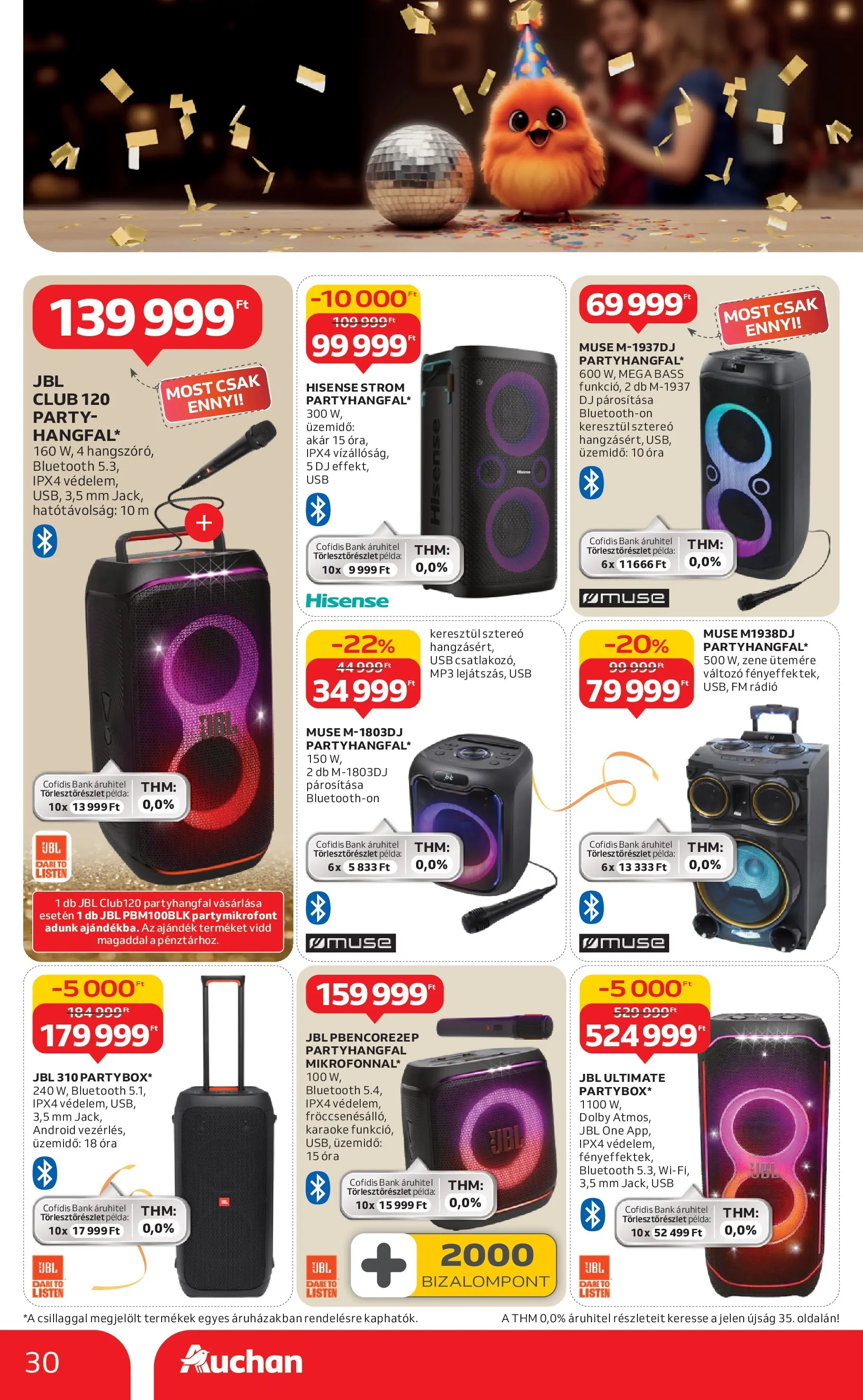 Auchan Akciós újság Székesfehérvár - 2025.12.27. -tól/töl > akció, lapozható szórólap 🛍️ | Oldal: 30 | Termékek: Rádió, MP3, USB, Óra