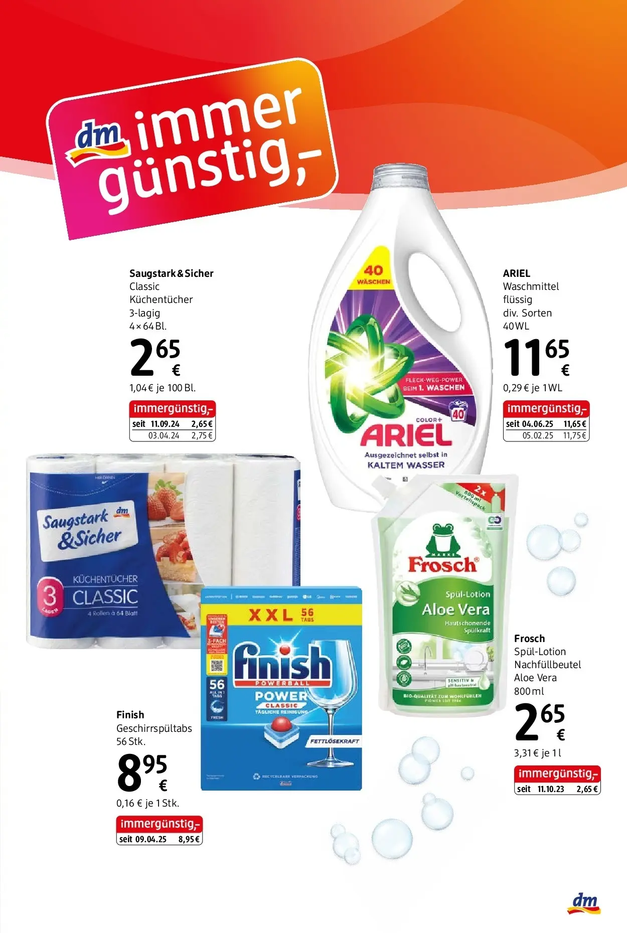 dm drogerie markt Journal Jänner 2026 von 08.01.2026 - Aktuelle Angebote | Seite: 3 | Produkte: Wasser, Waschmittel