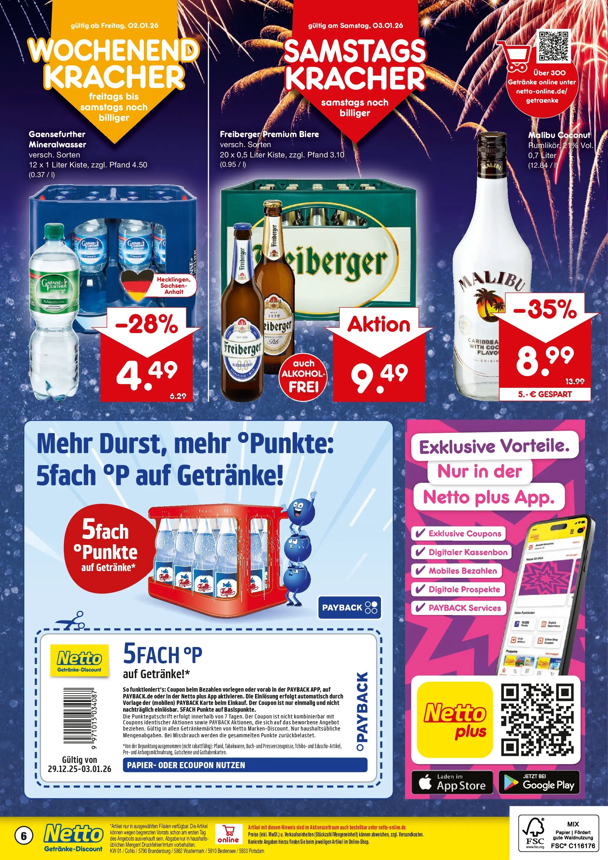 Netto Marken-Discount prospekt Potsdam	 (ab 28.12.2025) » Angebote | Seite: 6 | Produkte: Mineralwasser
