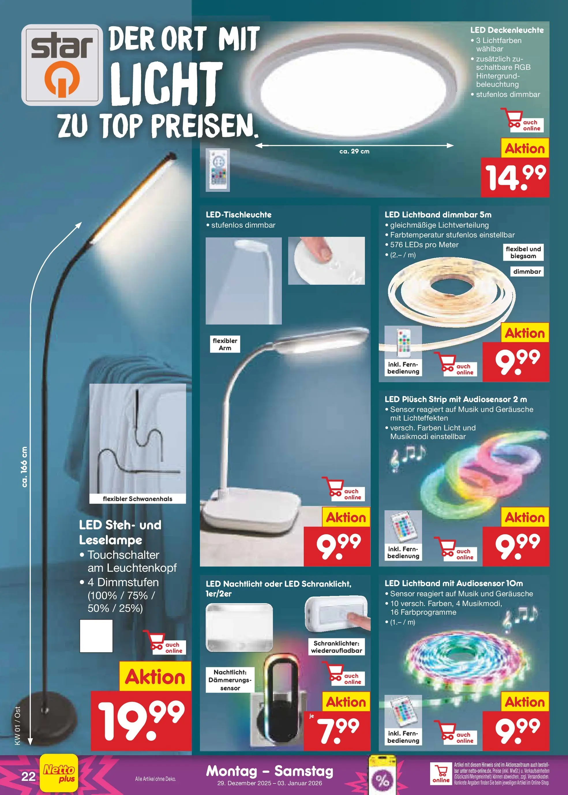 Netto Marken-Discount prospekt Bitterfeld-Wolfen	 (ab 28.12.2025) » Angebote | Seite: 32 | Produkte: Top, Nachtlicht