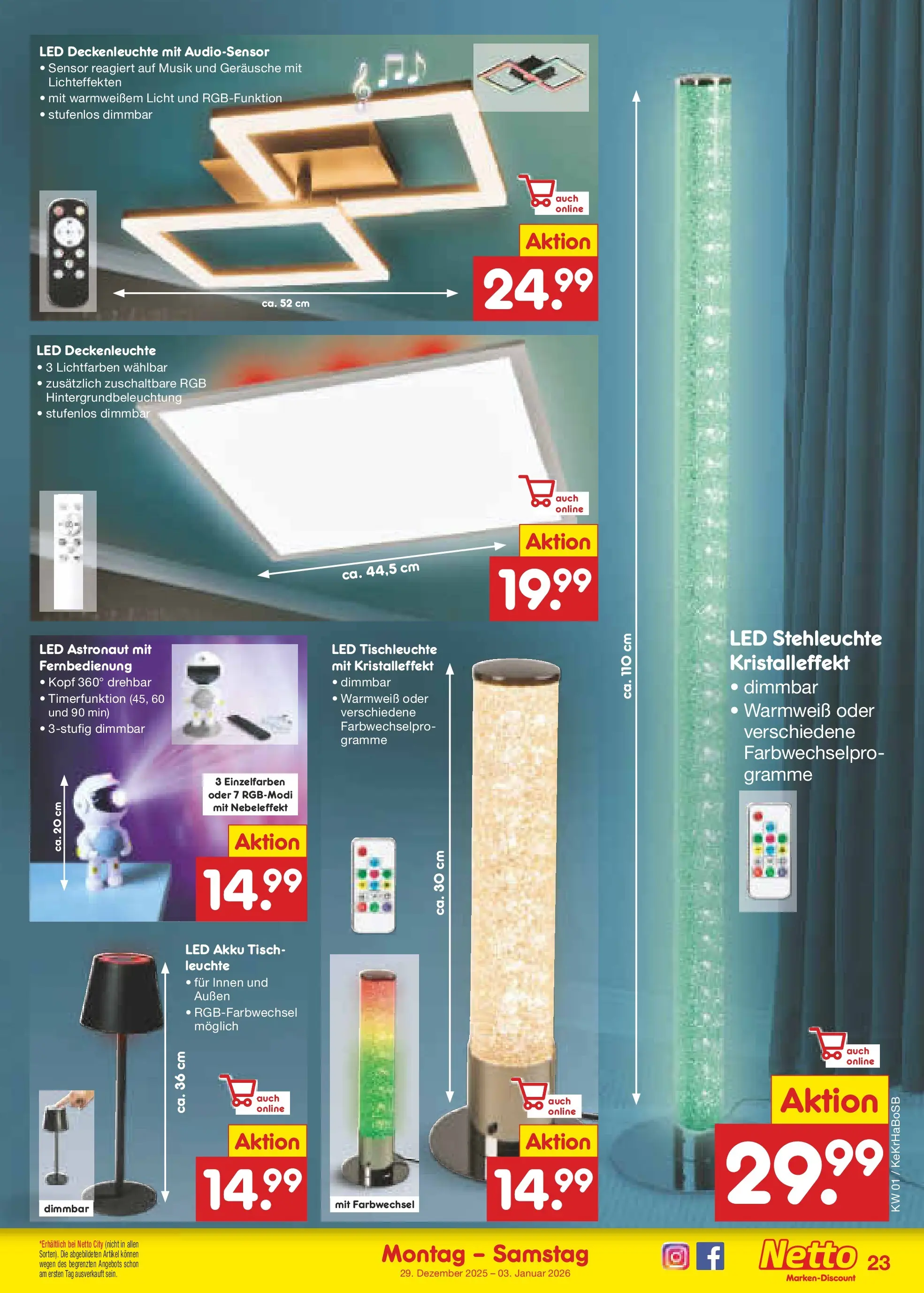 Netto Marken-Discount prospekt Kruft	 (ab 28.12.2025) » Angebote | Seite: 33 | Produkte: Tisch