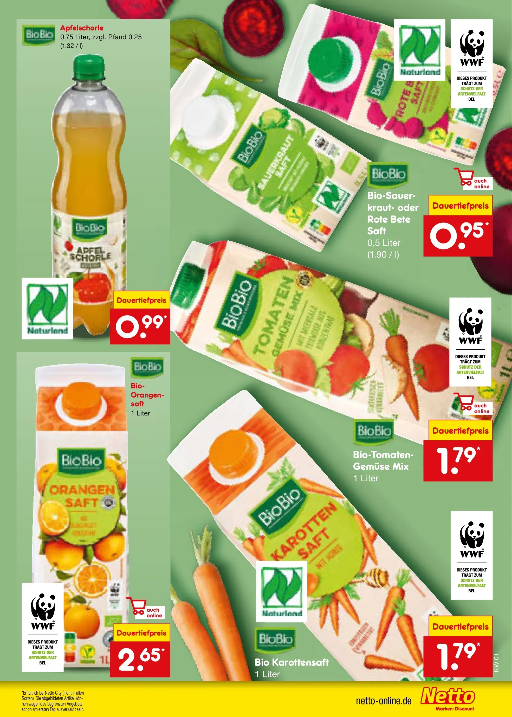Netto Marken-Discount prospekt Bitterfeld-Wolfen	 (ab 28.12.2025) » Angebote | Seite: 53 | Produkte: Äpfel, Orangen, Kraut, Saft