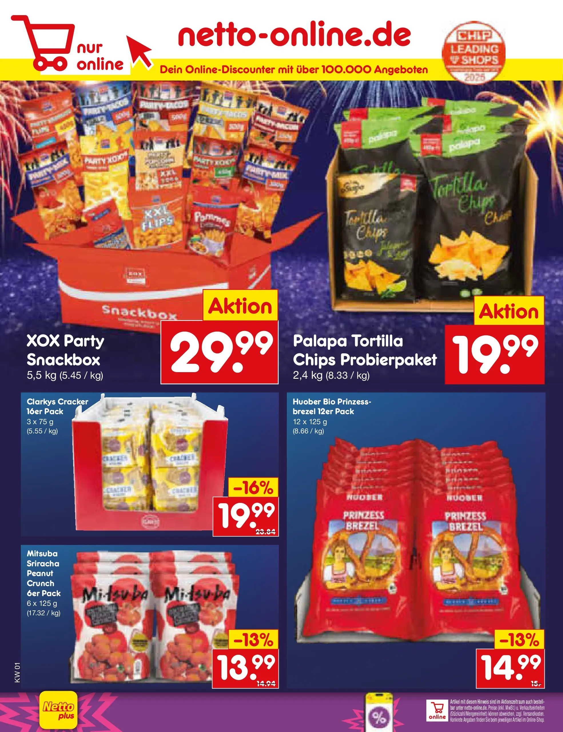 Netto Marken-Discount prospekt Bitterfeld-Wolfen	 (ab 28.12.2025) » Angebote | Seite: 60 | Produkte: Chips