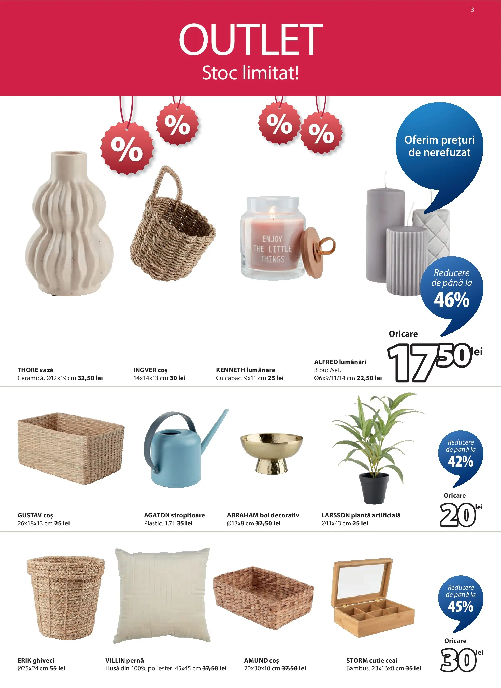 JYSK - Catalog JYSK până în data de 04.01.2026 - Oferta 24.12.2025 - 04.01.2026 | Pagină: 3 | Produse: Bol, Pernă, Ghiveci, Ceai