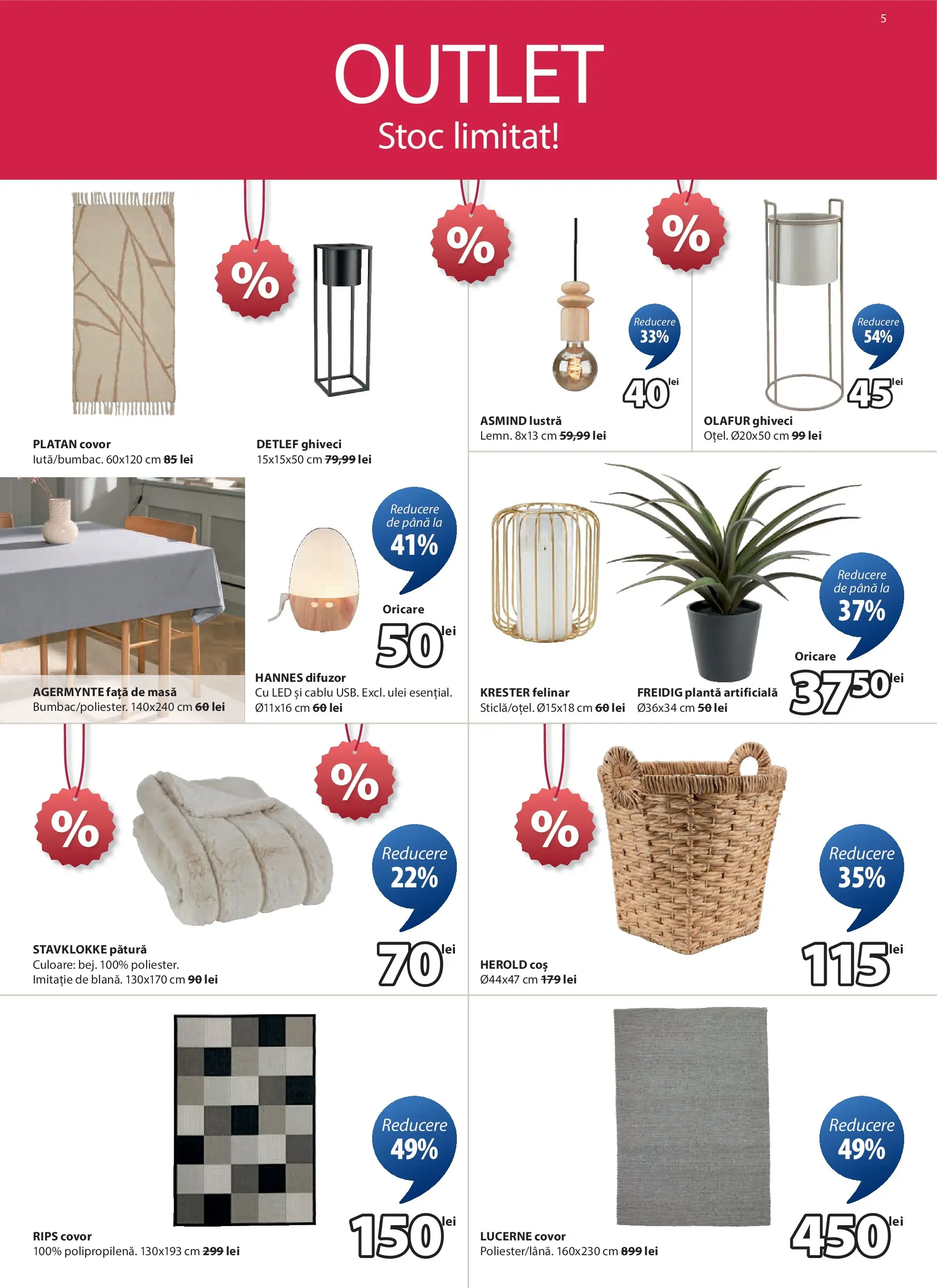 JYSK - Catalog JYSK până în data de 04.01.2026 - Oferta 24.12.2025 - 04.01.2026 | Pagină: 5 | Produse: Coș, Covor, Ghiveci, Ulei